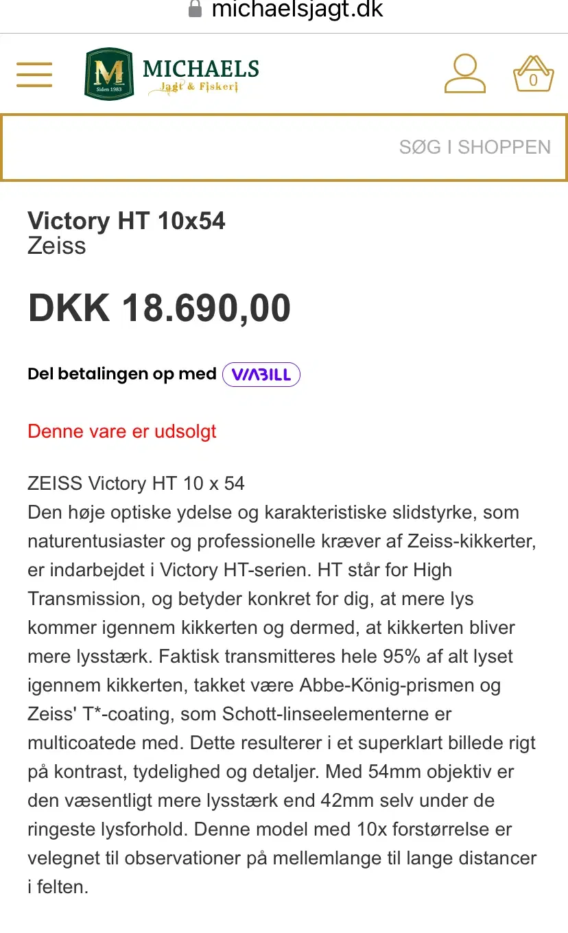 Zeiss Victory  HT 10x54