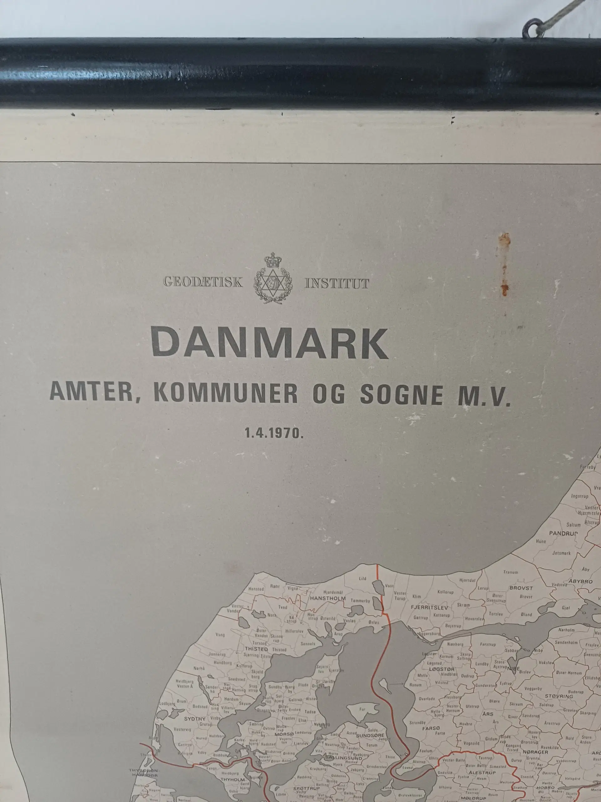 Danmarks kort anno 1970