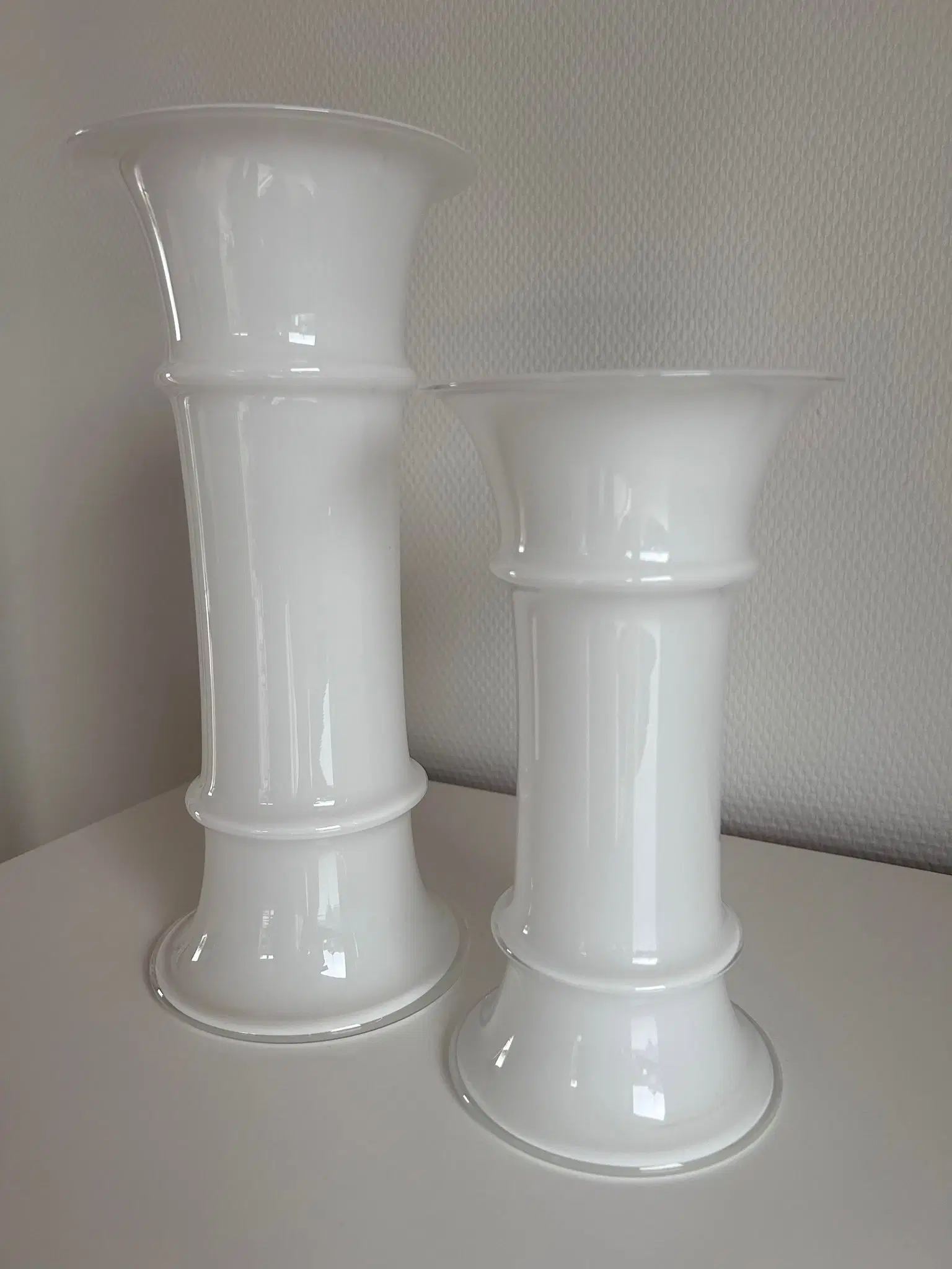 Holmegaard MB vase 2 stk H: 305 og H: 225 cm