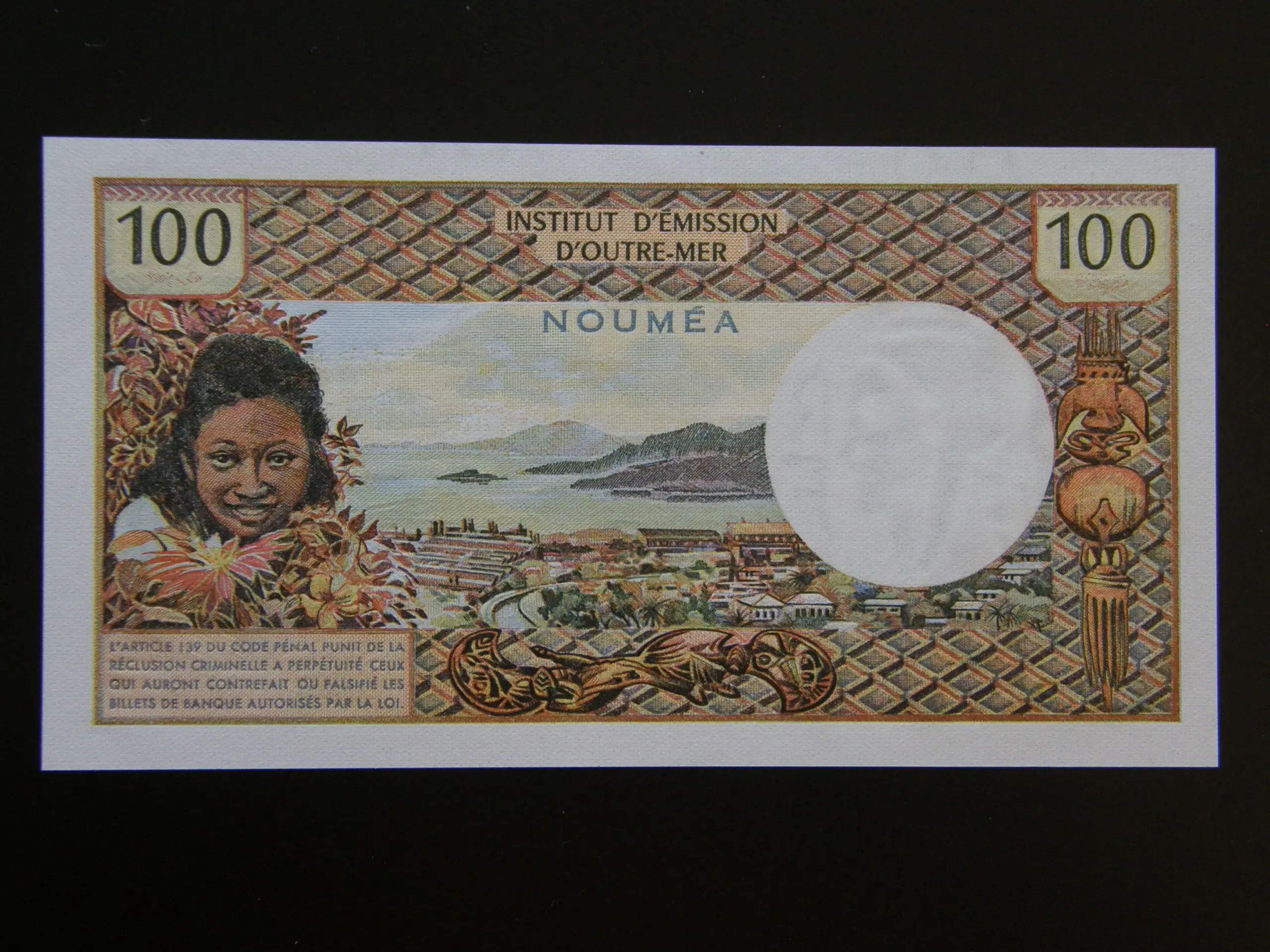 New Caledonia  100 Francs 1973  P63b  Unc