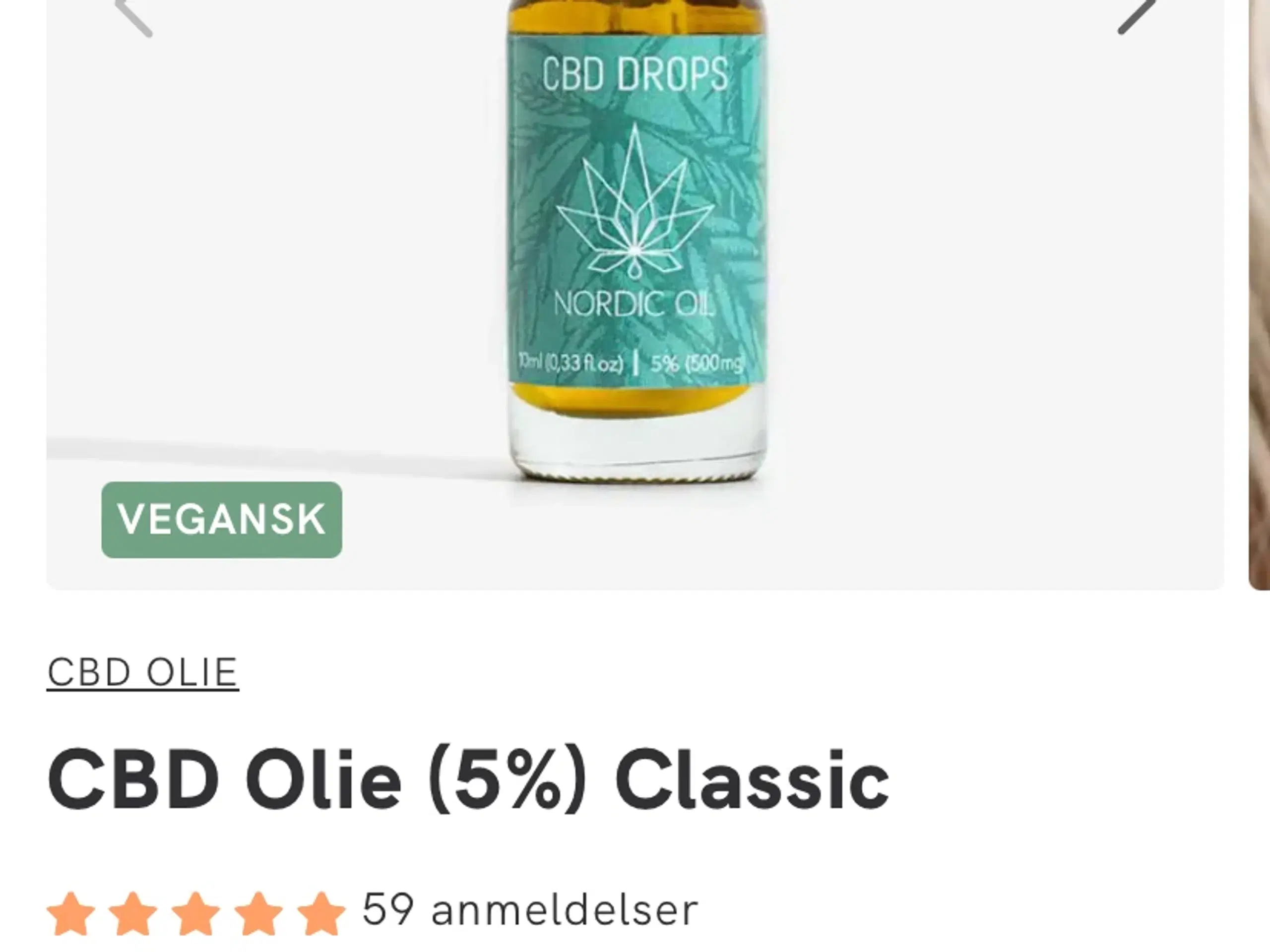 CBD olie classic 5 %