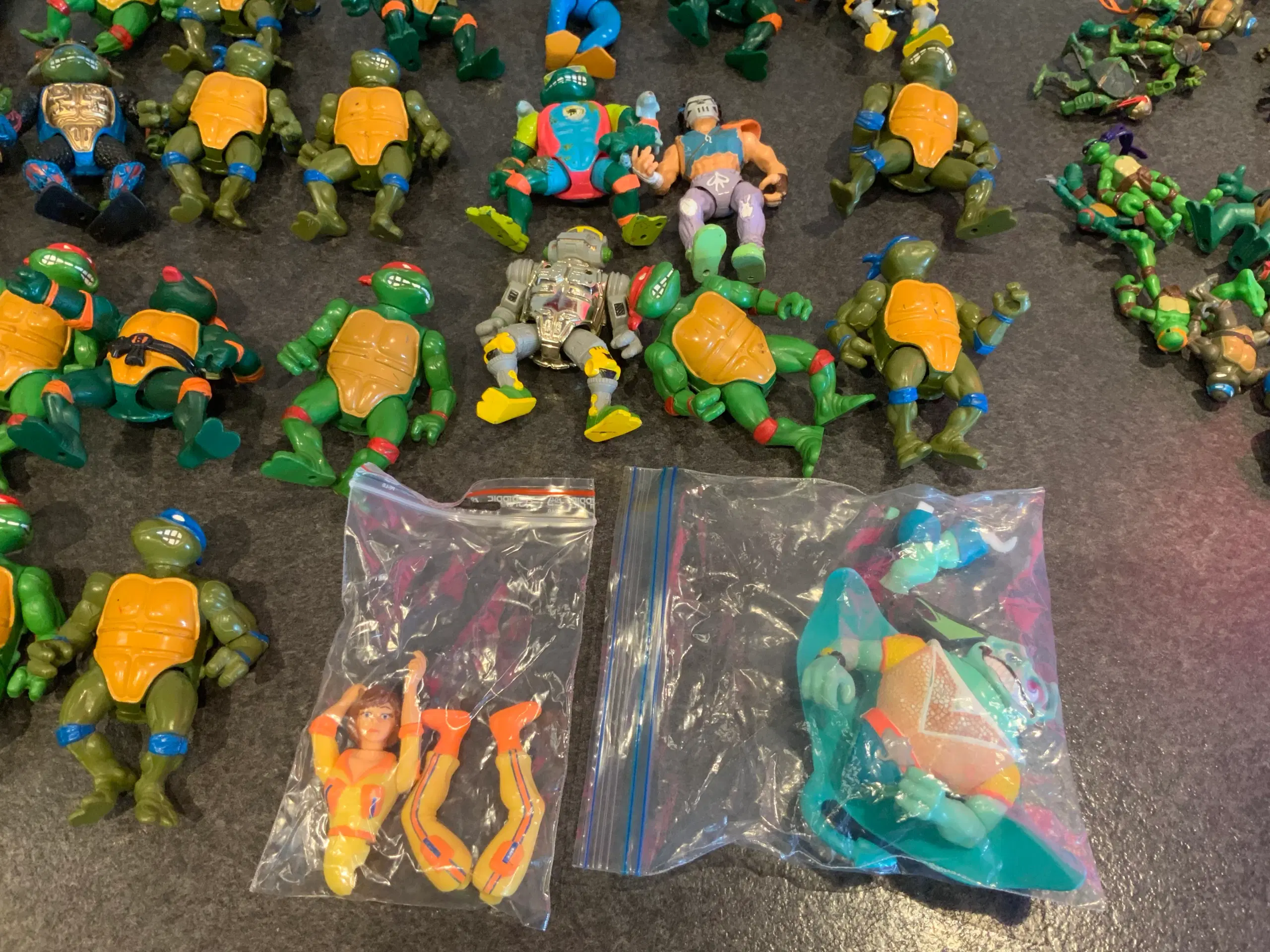 Vintage tmnt figurer mm