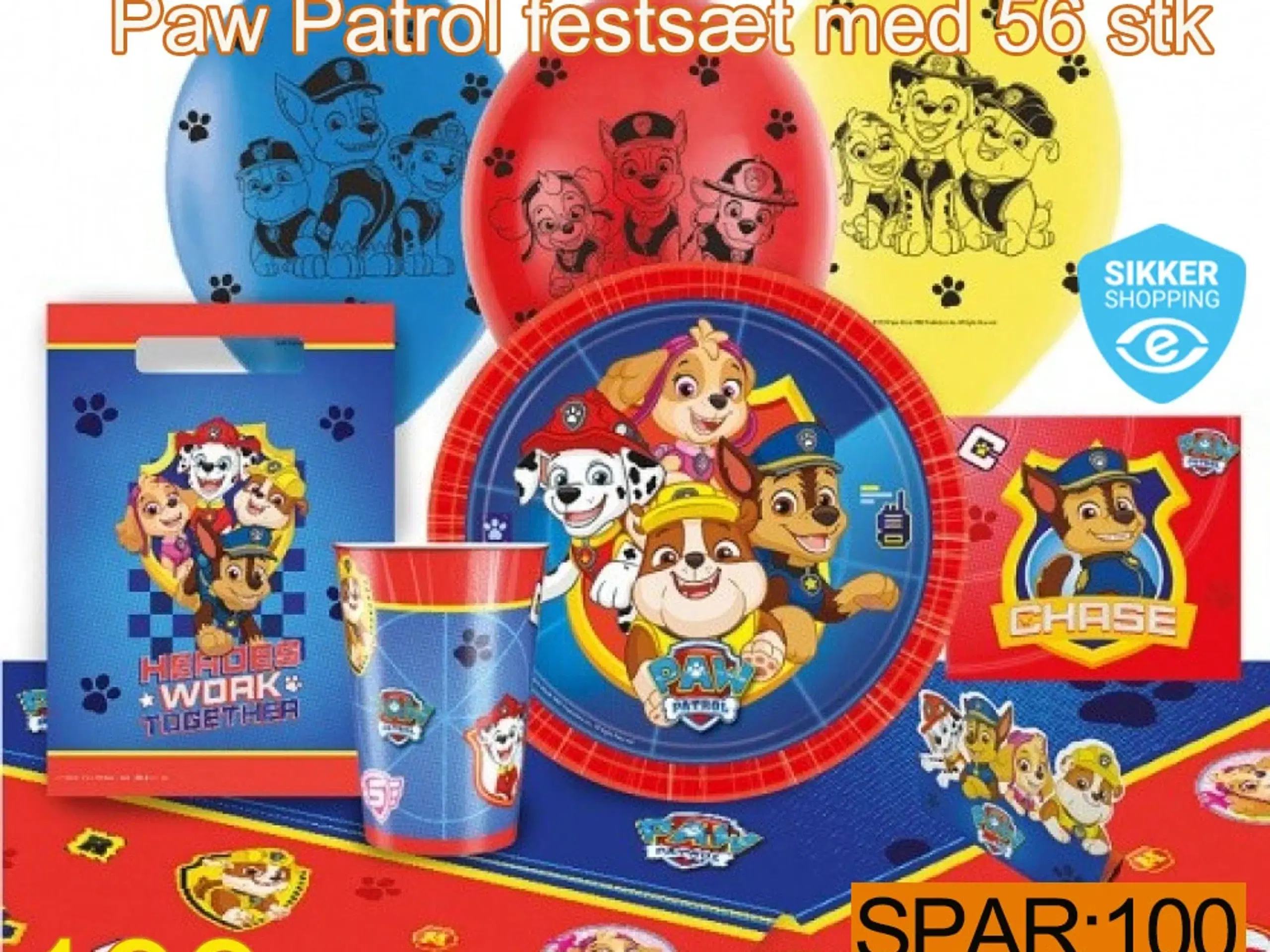 Paw Patrol /Gurli girs festsæt med 56 dele