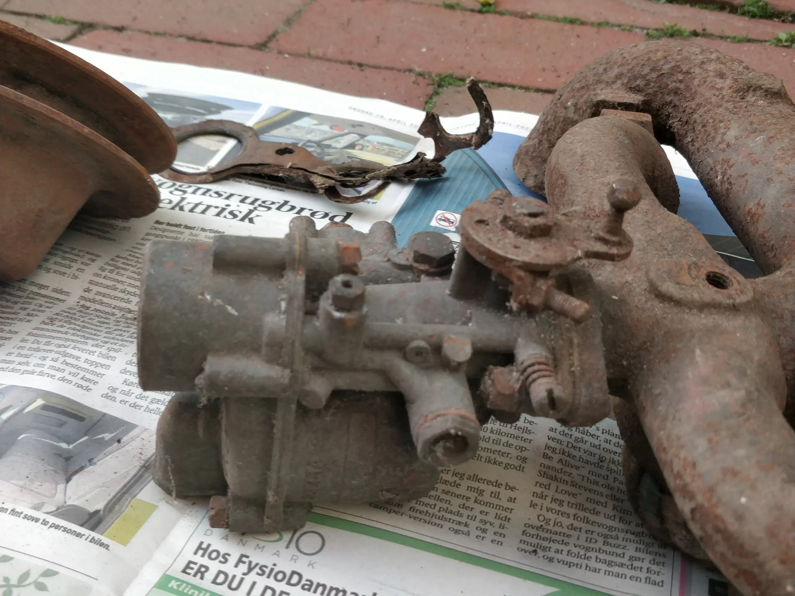 Traktor motor til Massey Harris Pony 4 cylinder .