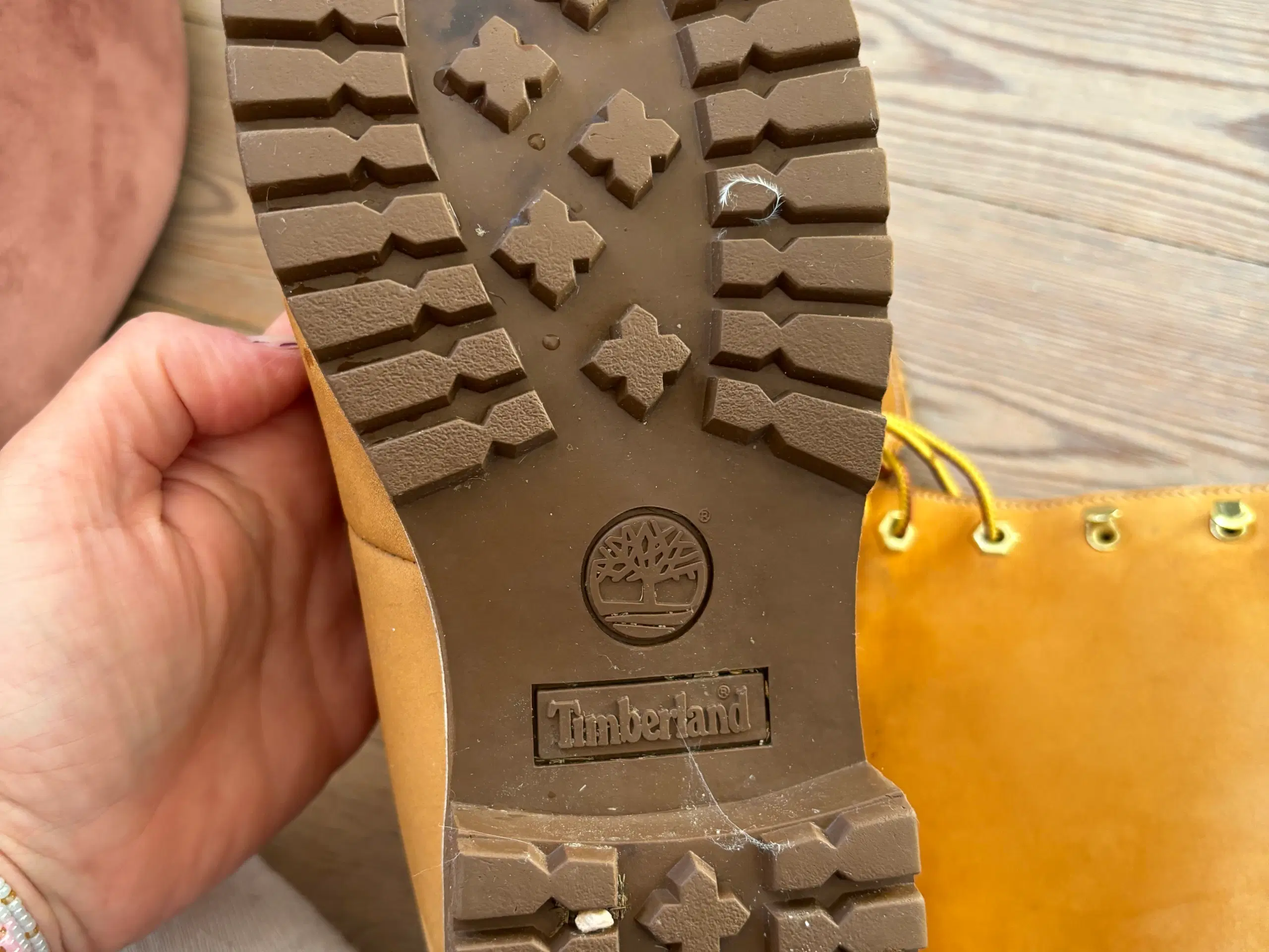 Timberland lang ruskindsstøvle str 41