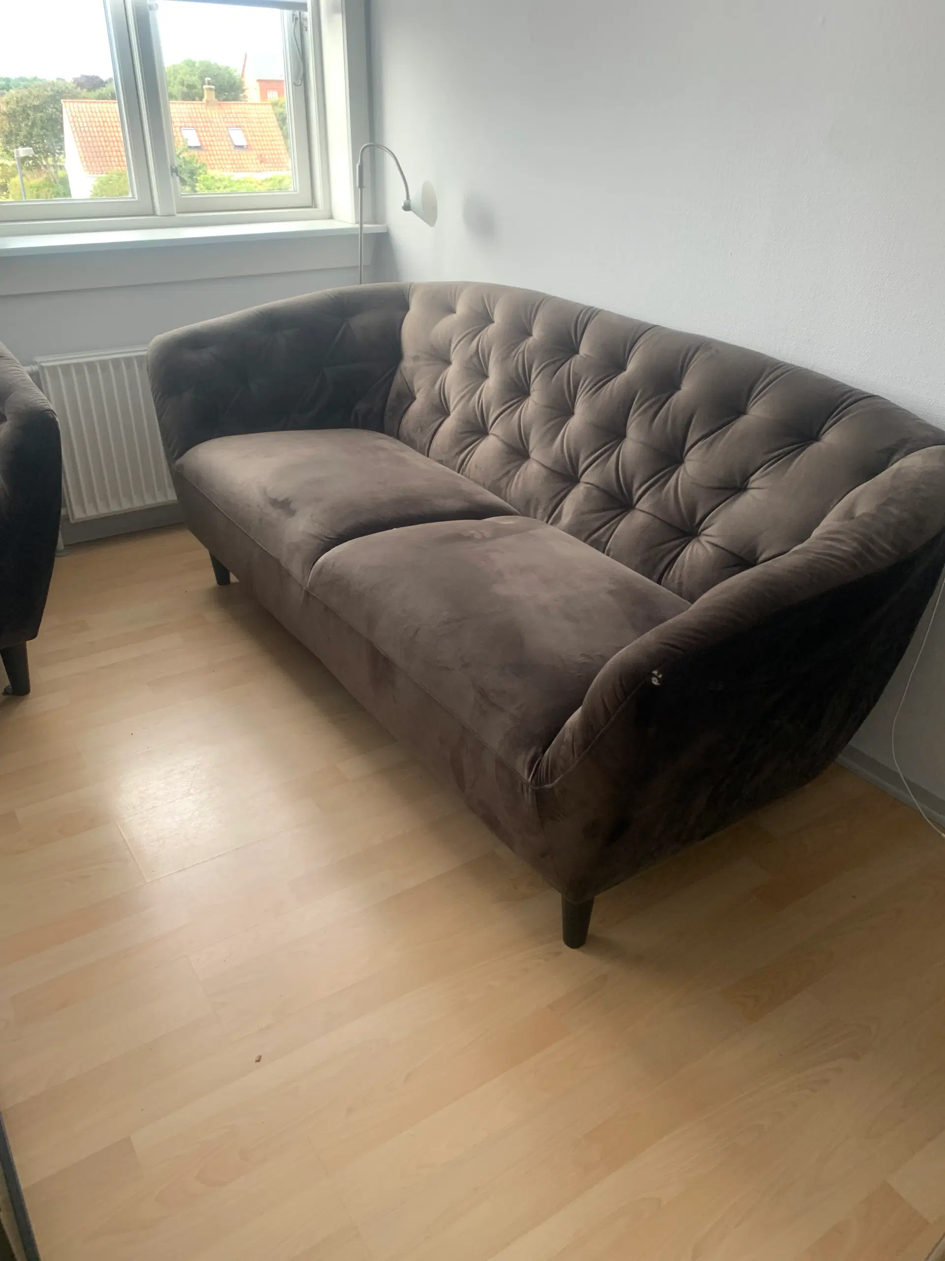 Velour sofa fra Ilva