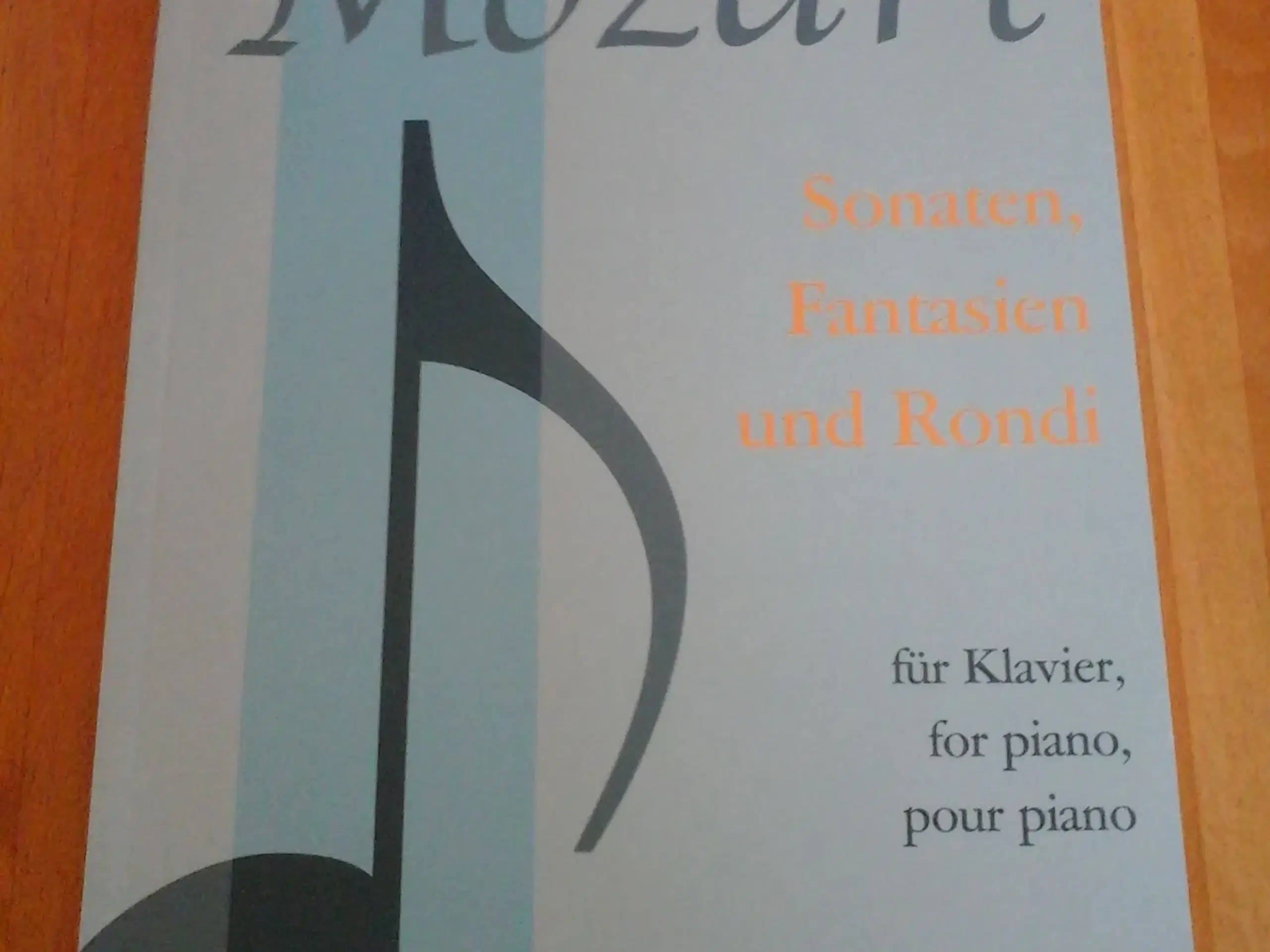 Mozart noder for klaver og piano