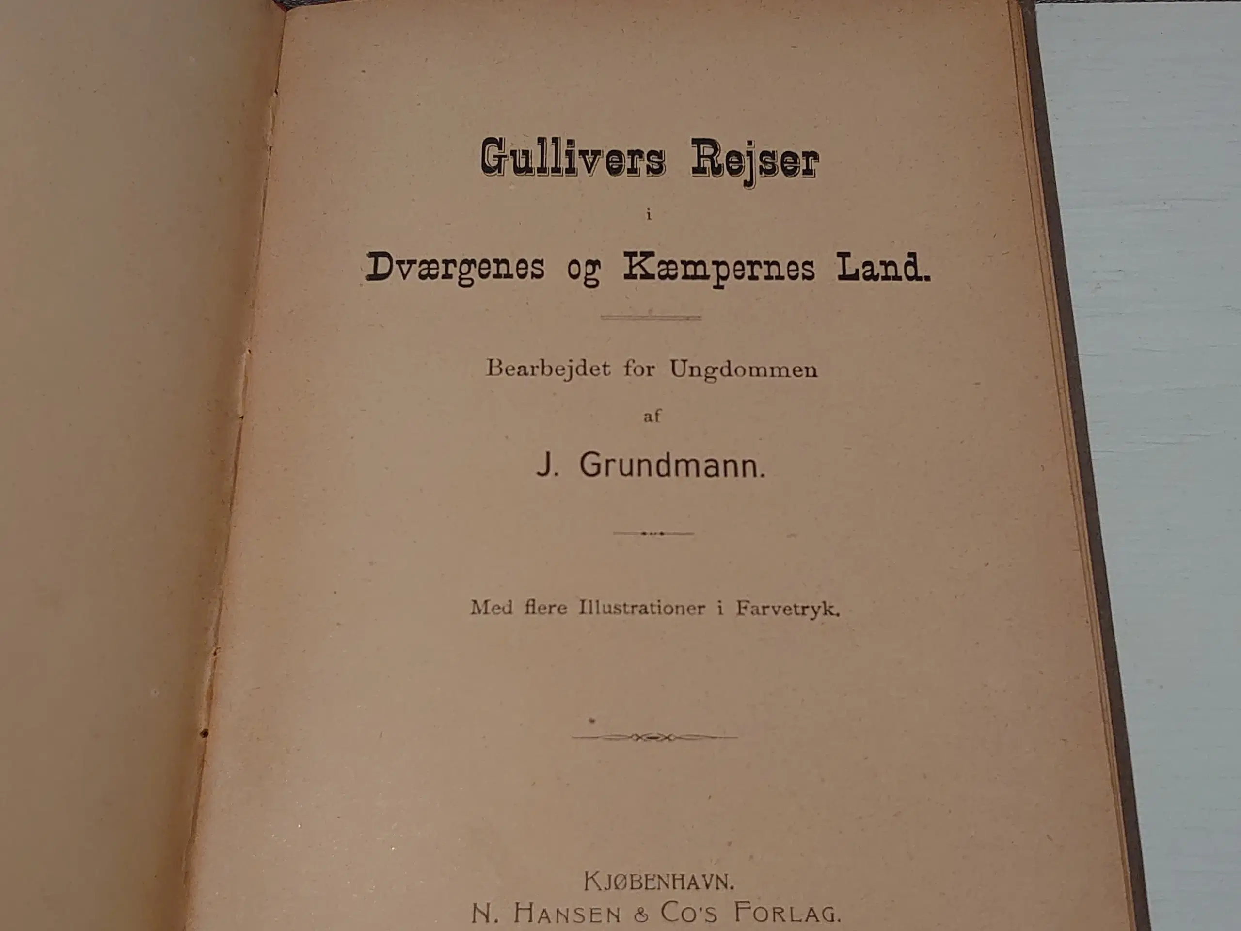 J.Grundmann: Gullivers Rejser. 44 sider uden år.