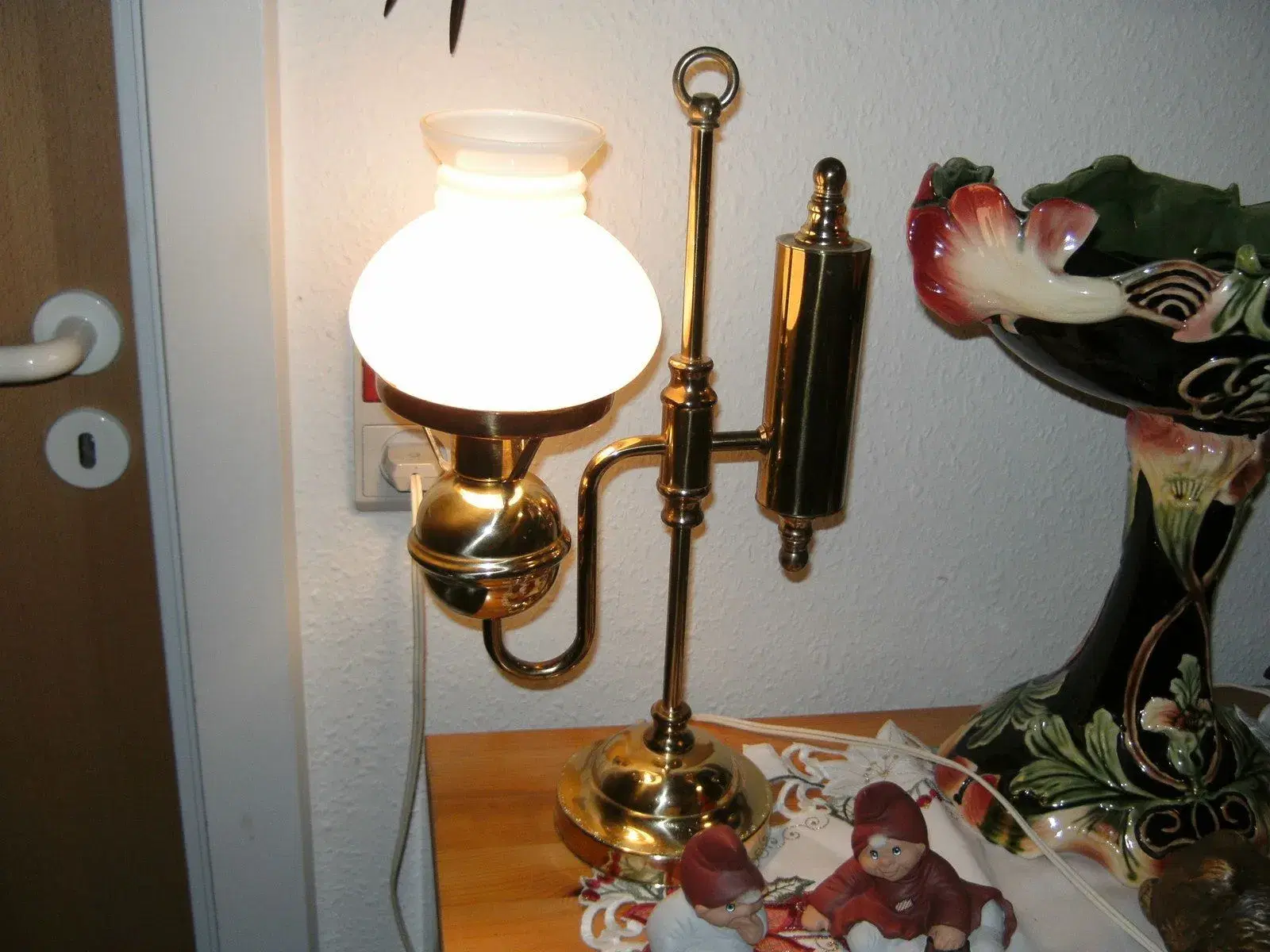 lampe Messing /glasskærm