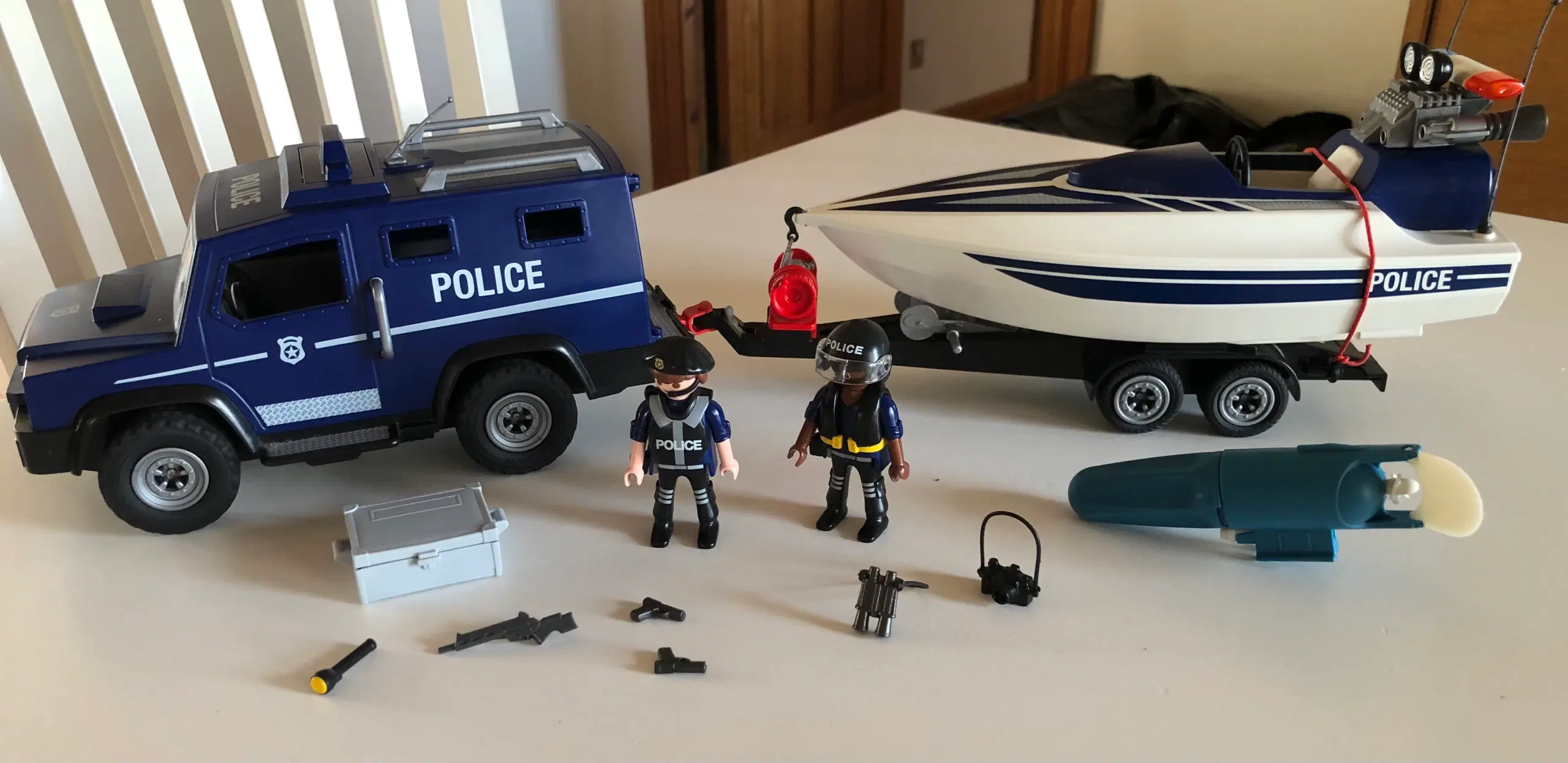 Playmobil: Politiaktion med båd