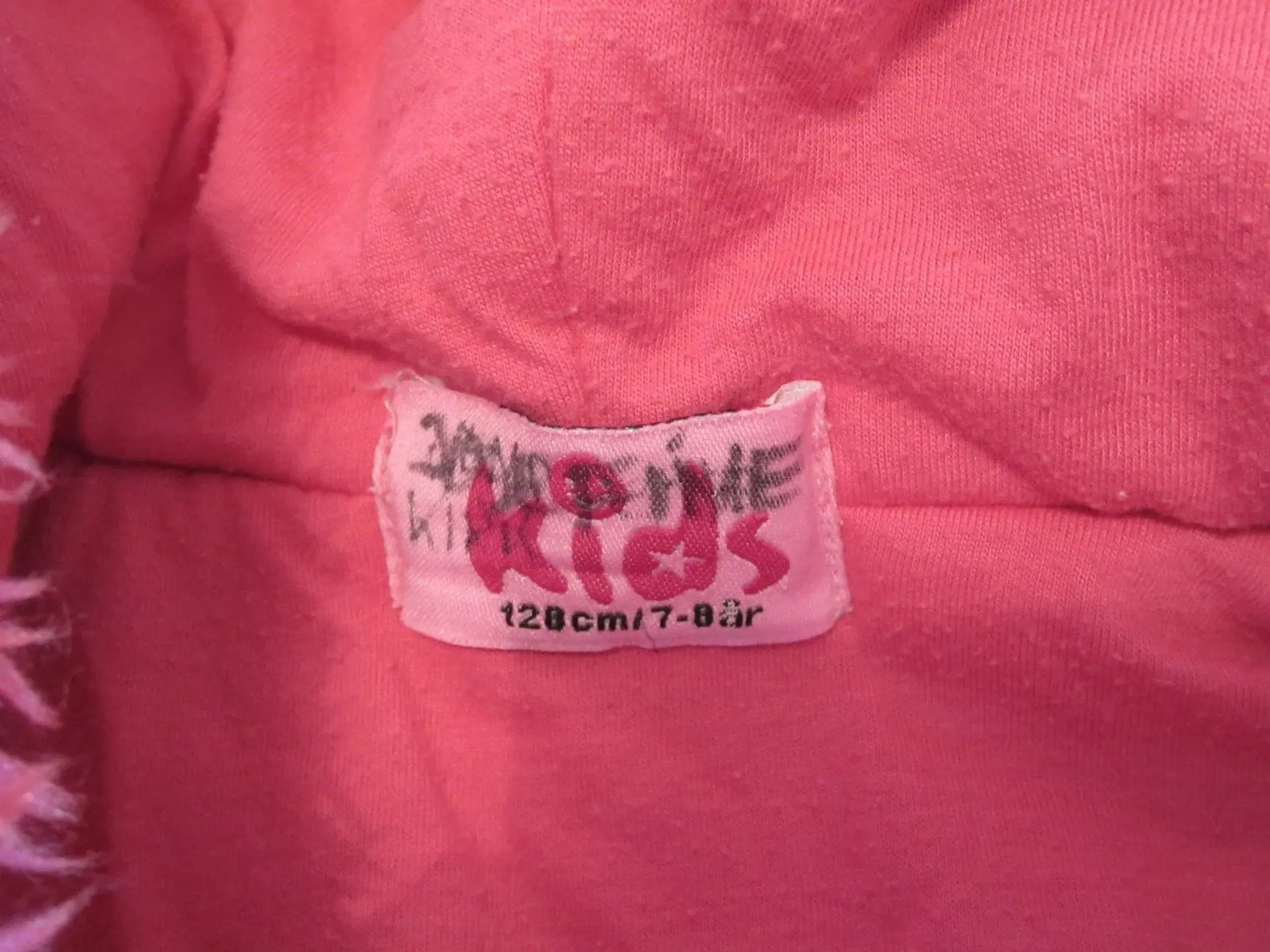 Pink Fleece trøje jakke pige str 128