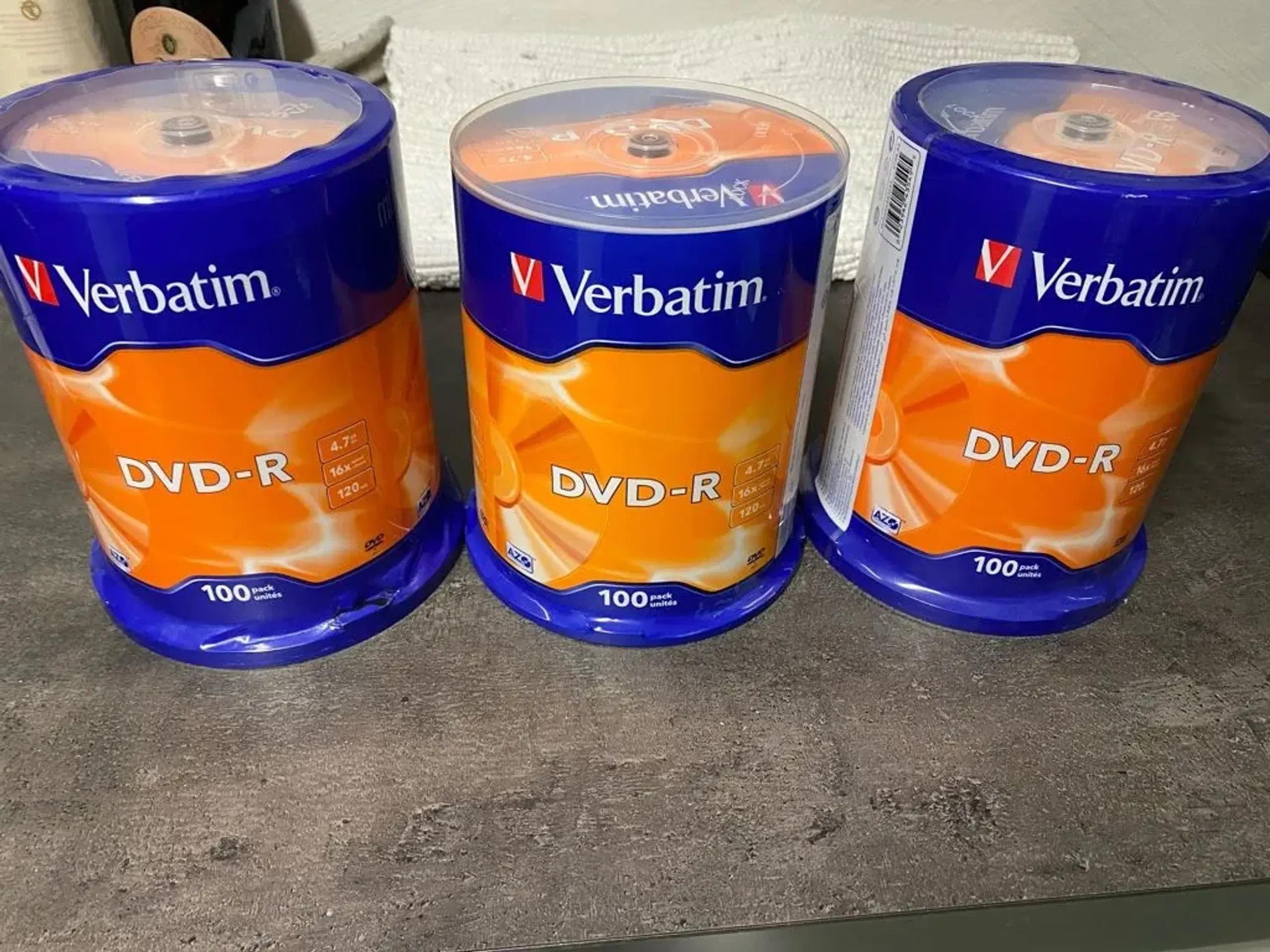 Verbatim DVD-R 47 GB 16x Nye skiver