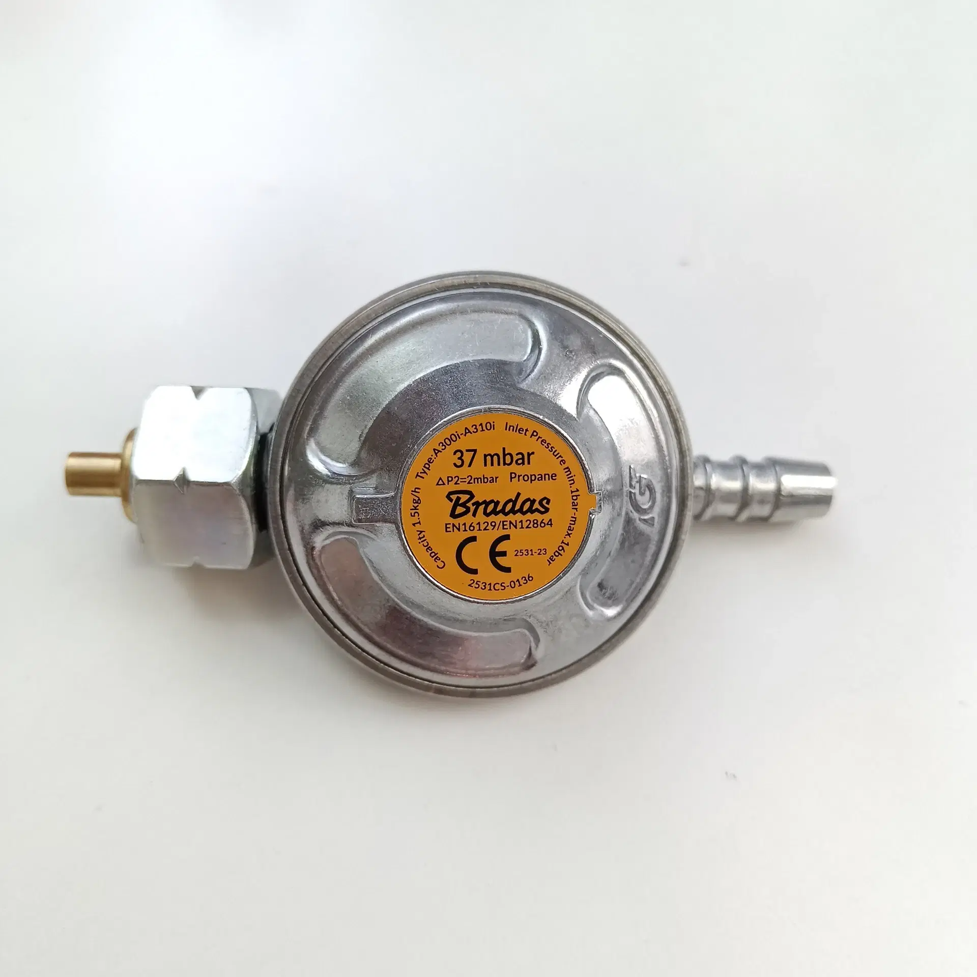 NY! Gasregulator + 2m Gasslange