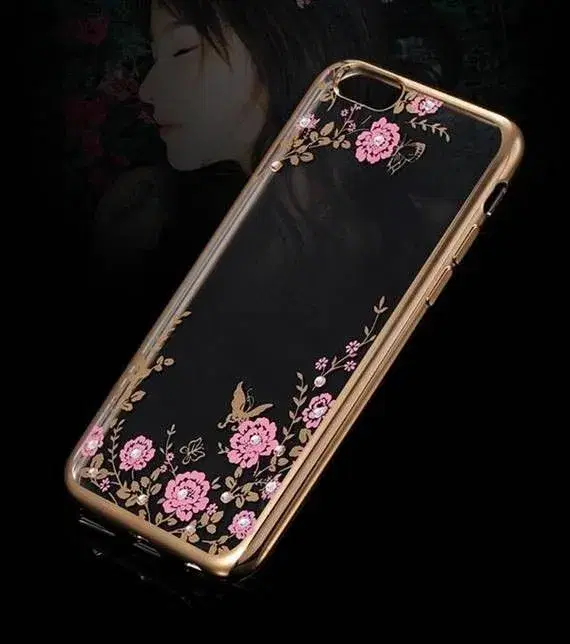 Guld silikone cover til iPhone 5 5s SE 6 6s 7 8 7+