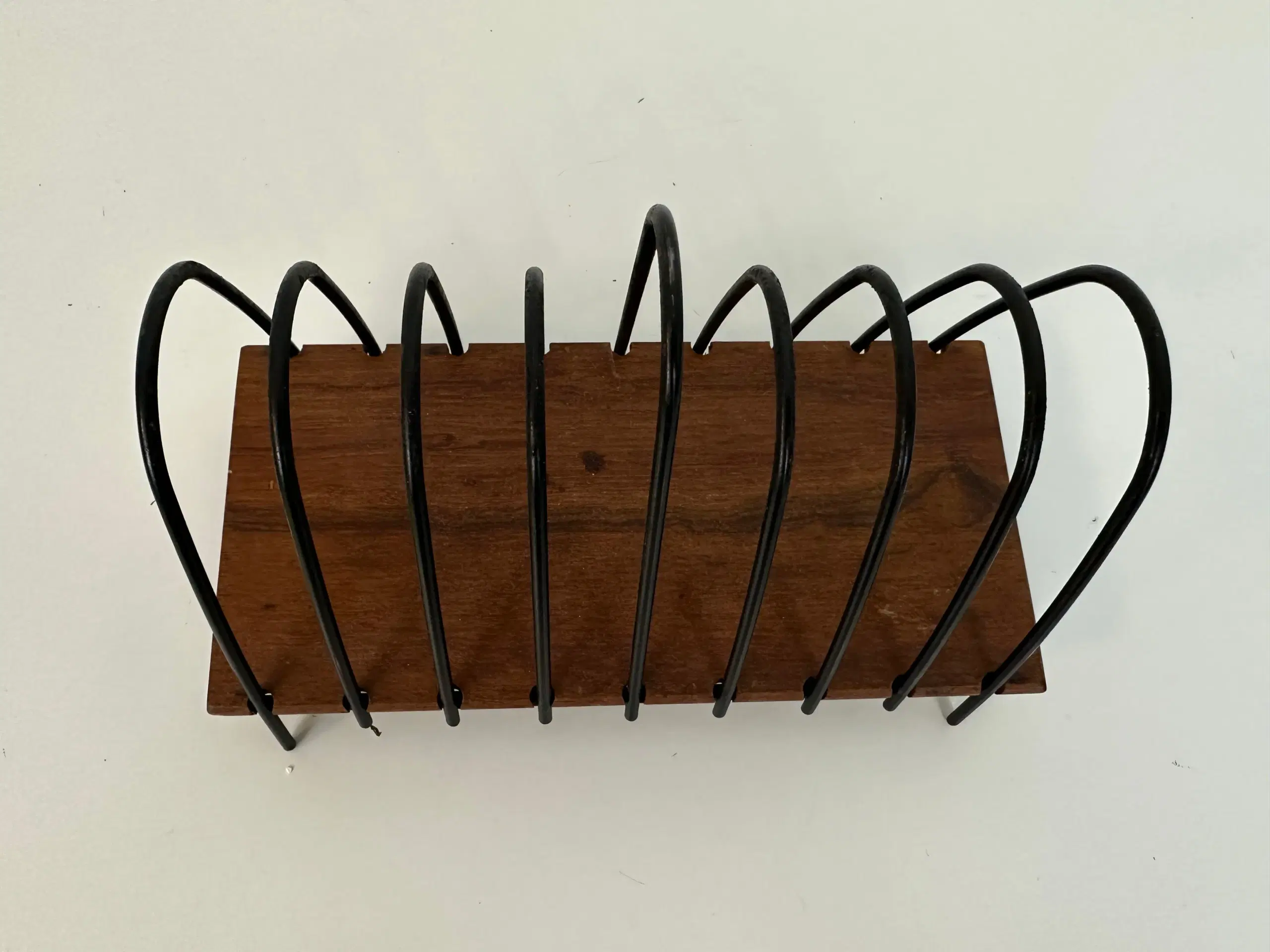 Retro holder i teak og metal