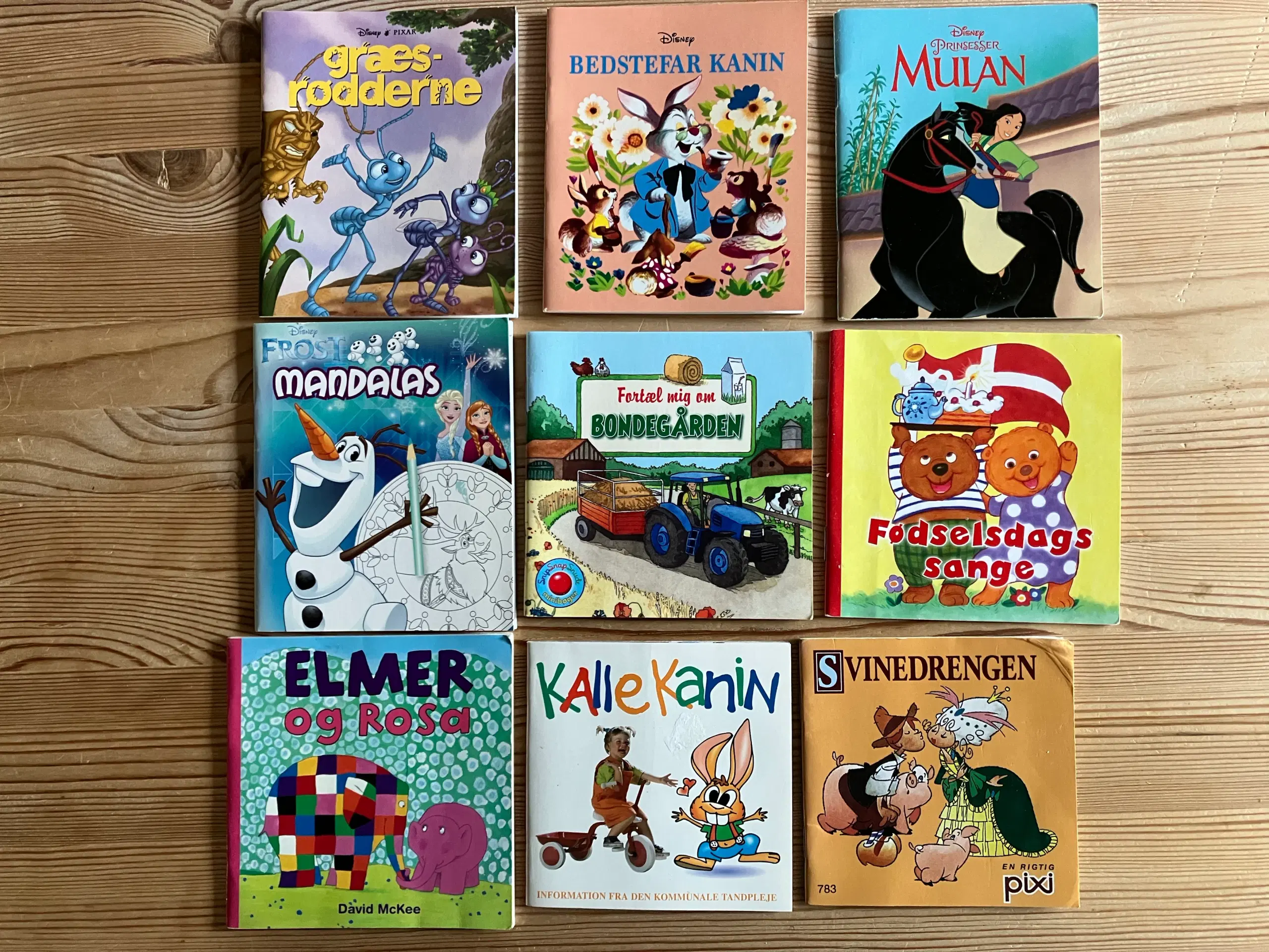 7 x 9 børnebøger Lilleput Disney mm