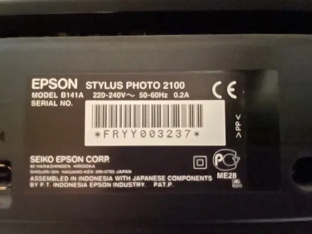 A3 Printer Epson Stylus Photo 2100