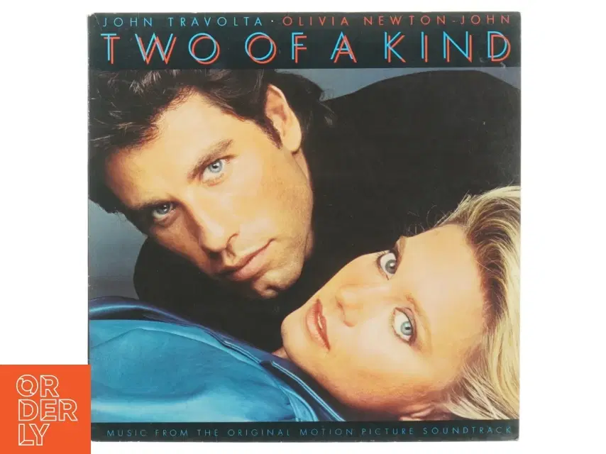 Lp plade john travoltaolivia newton john two of a kind fra Polar Music International (str 31 x 31 cm)