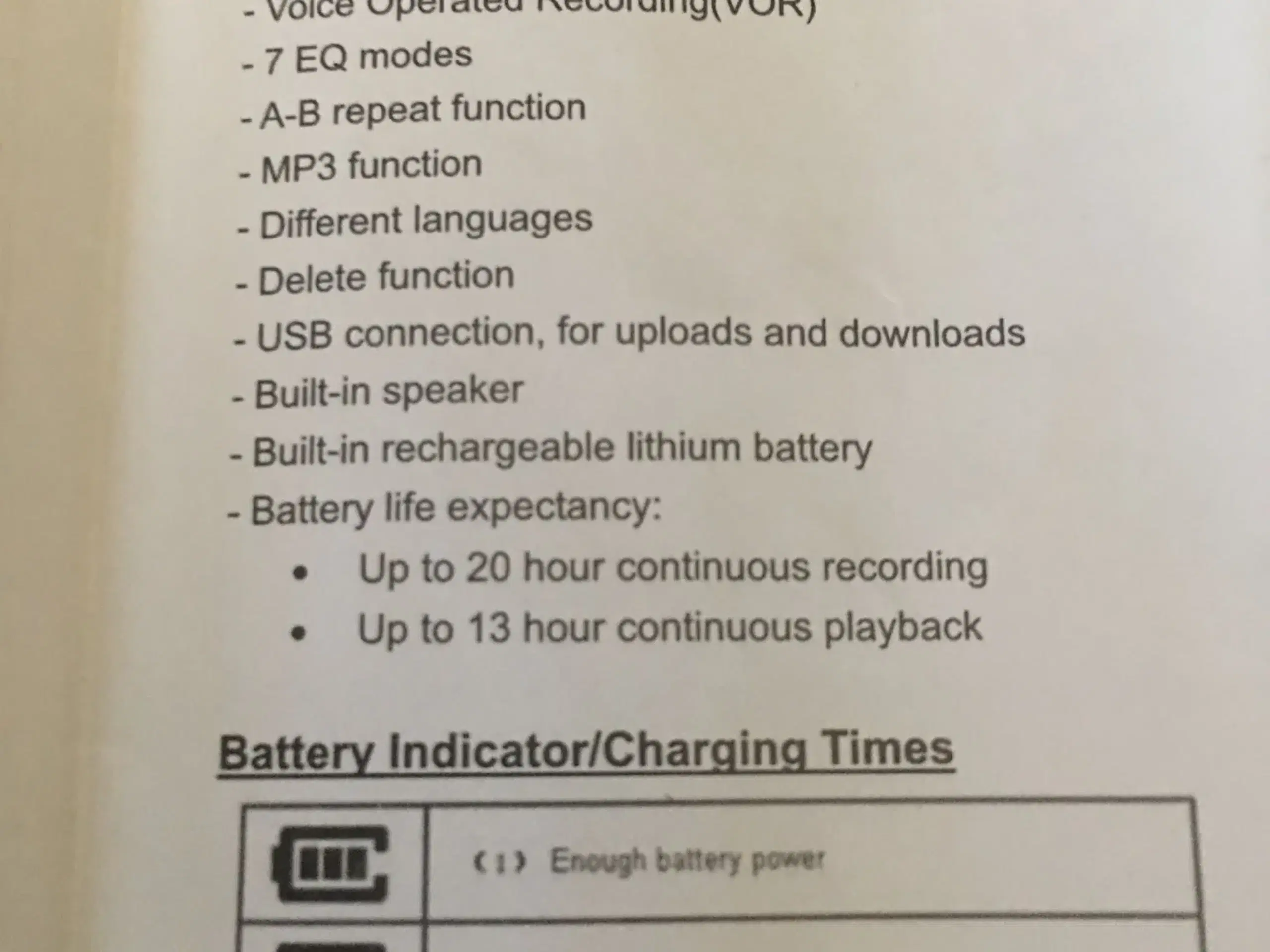 Digital voice recorder