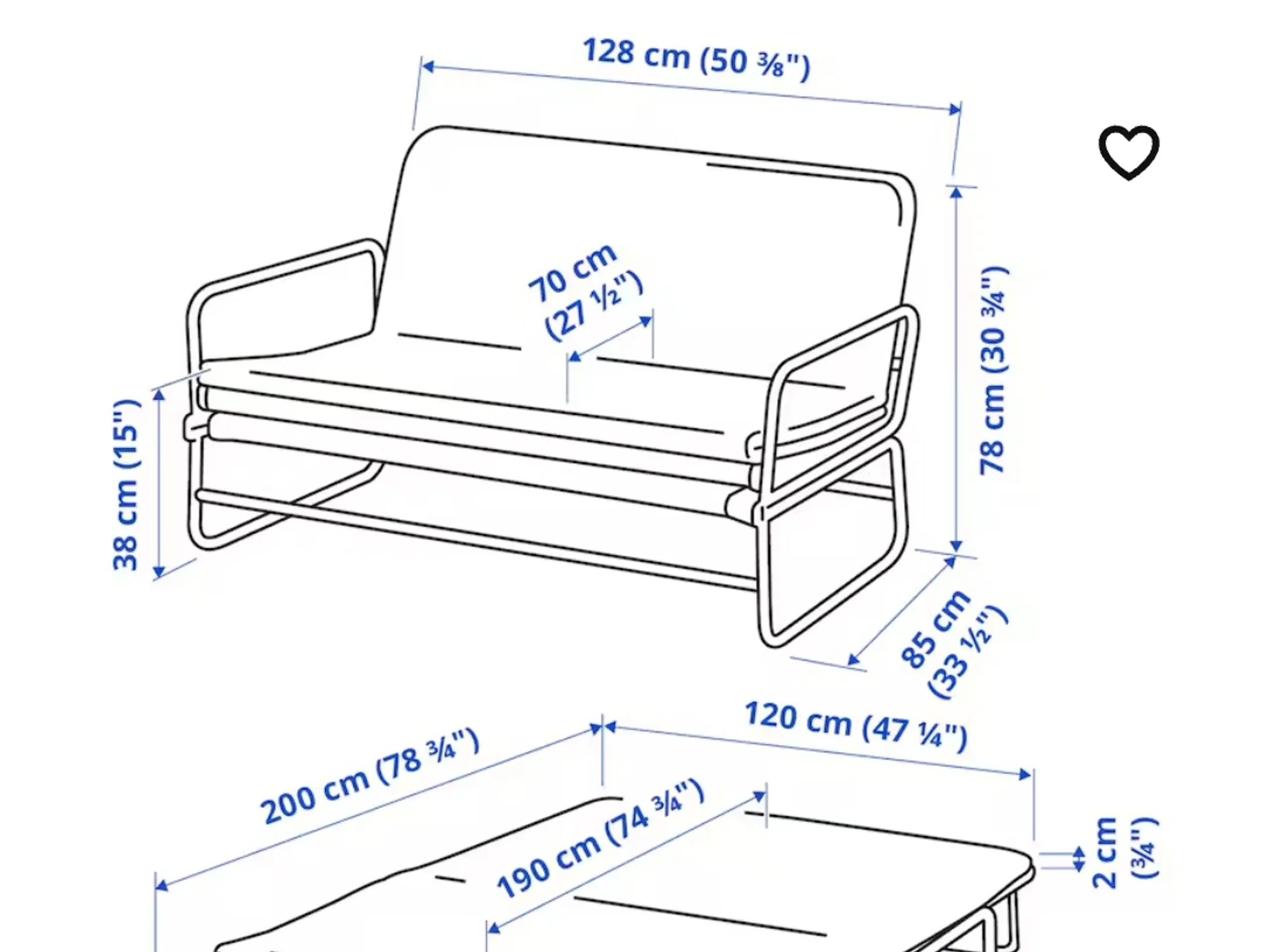 Lille sovesofa