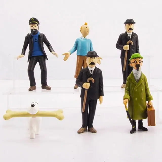 * Fantastiske figurer - fra Tintin (6 stk)