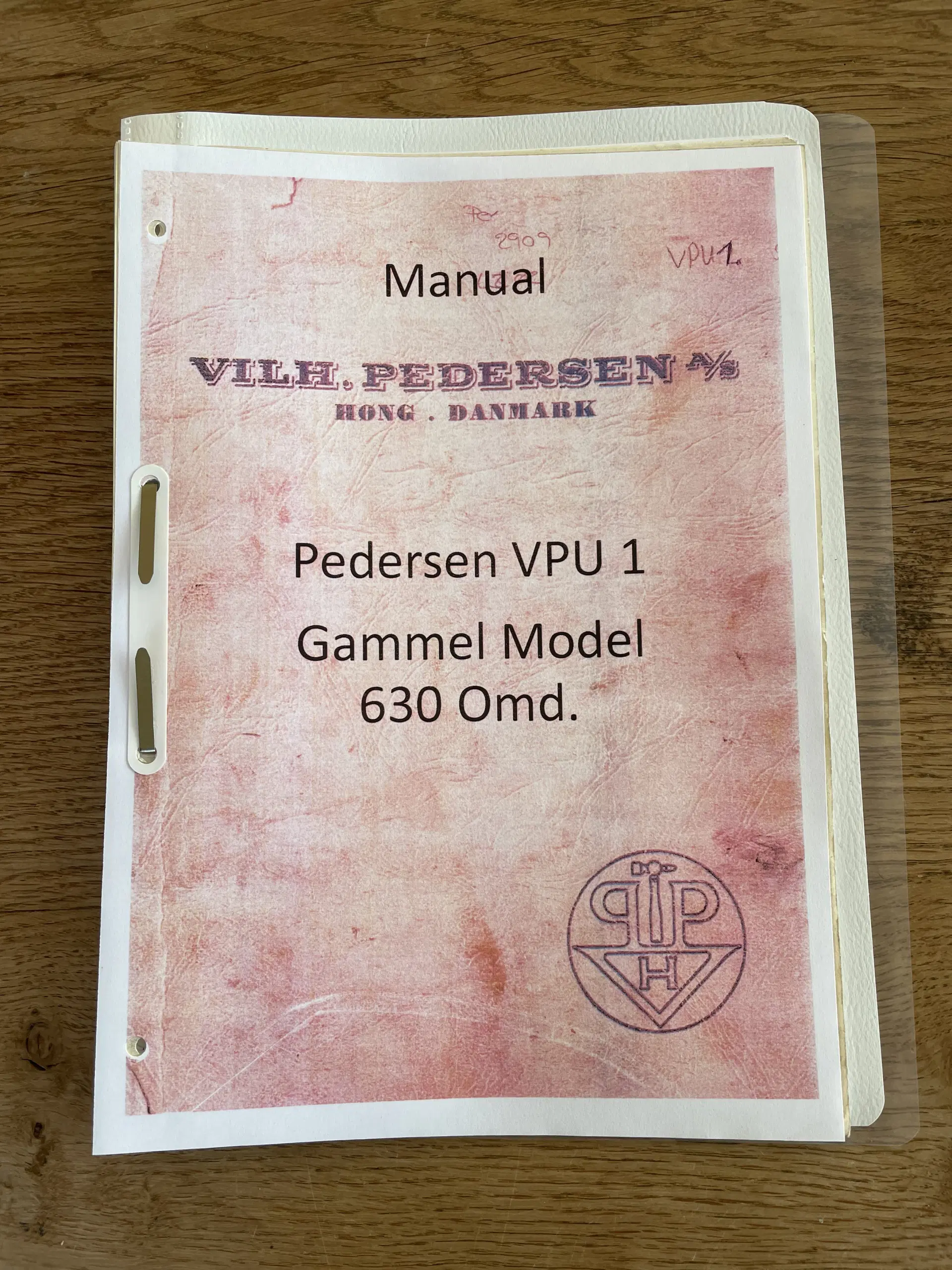 Manual til Pedersen VPU-1