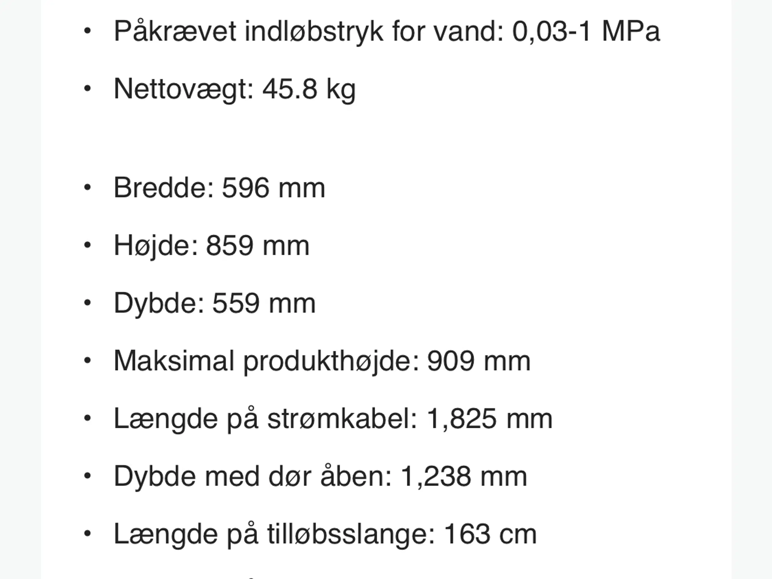 Asko fuld integrerbar opvaskemaskine