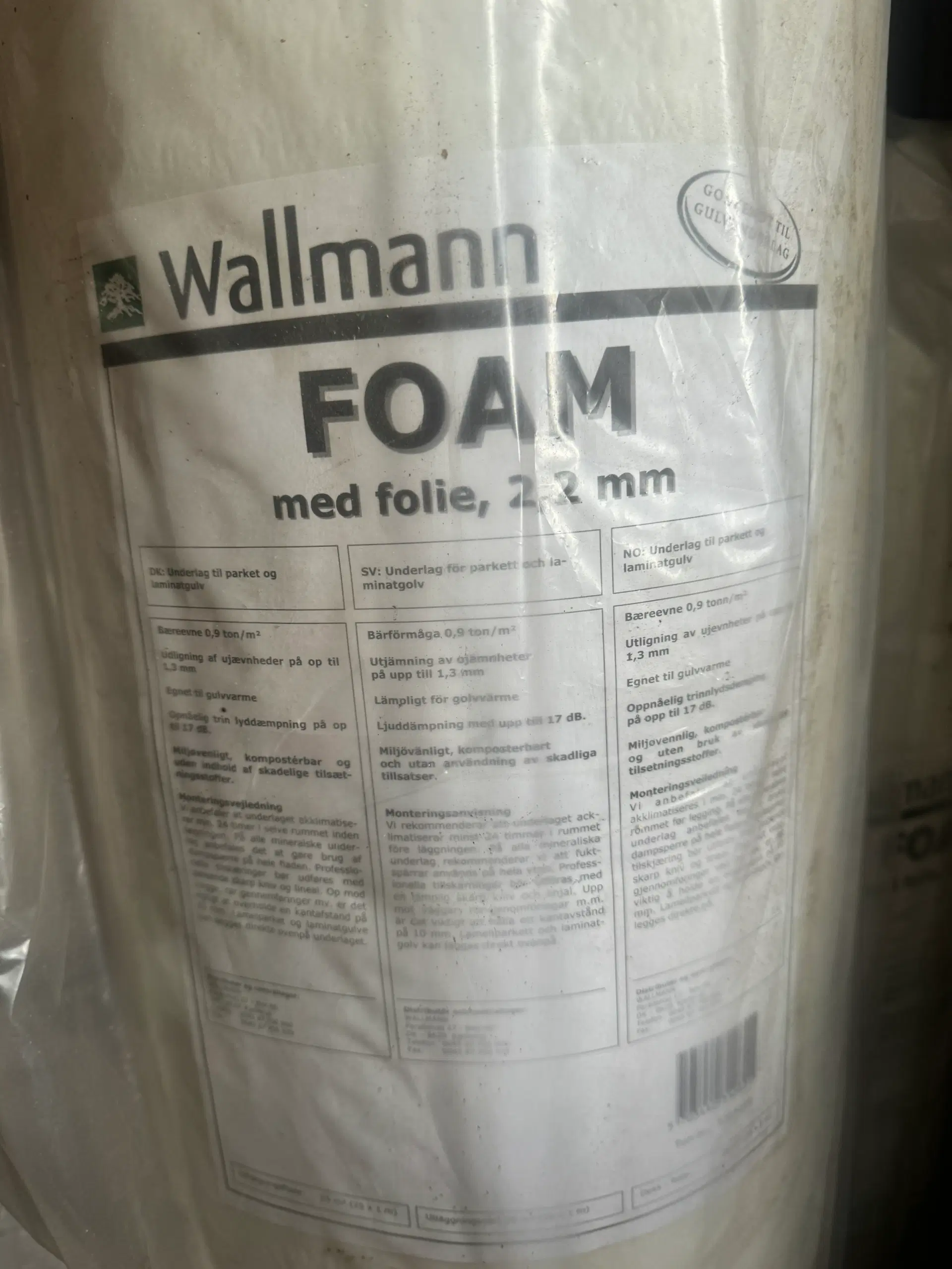 Wallmann No noise og foam med folie