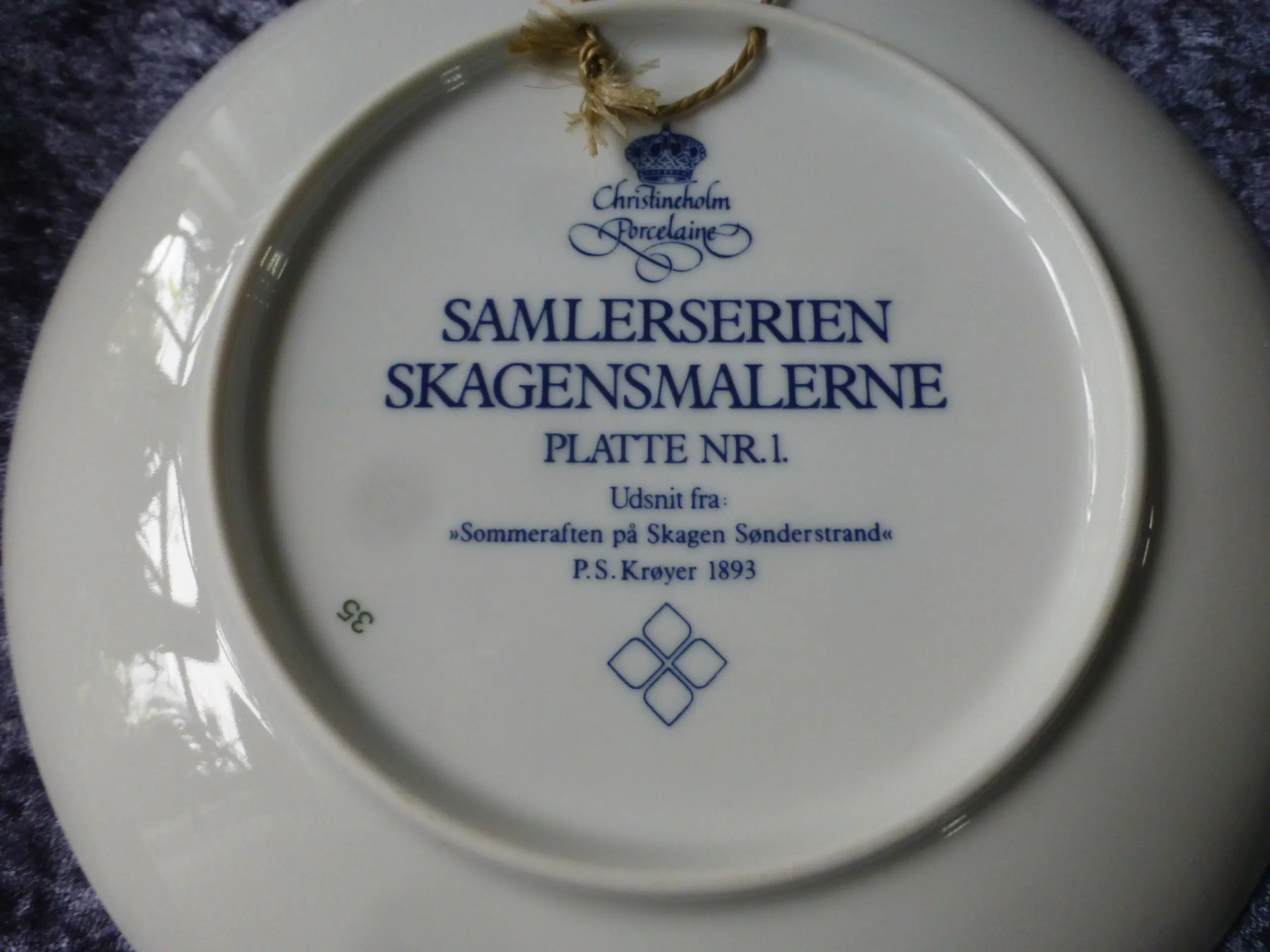 Skagenmaleren Platter 12 stk Christineholm