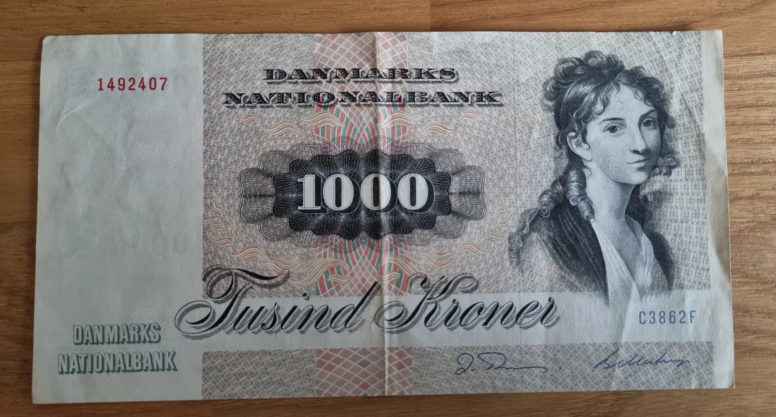 1000 kr seddel