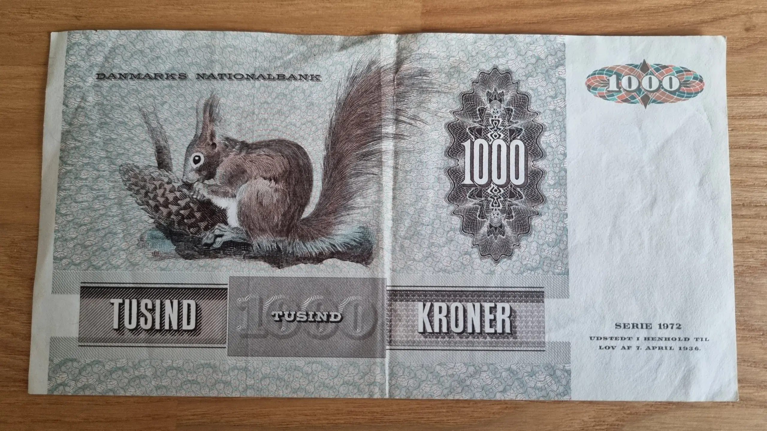 1000 kr seddel