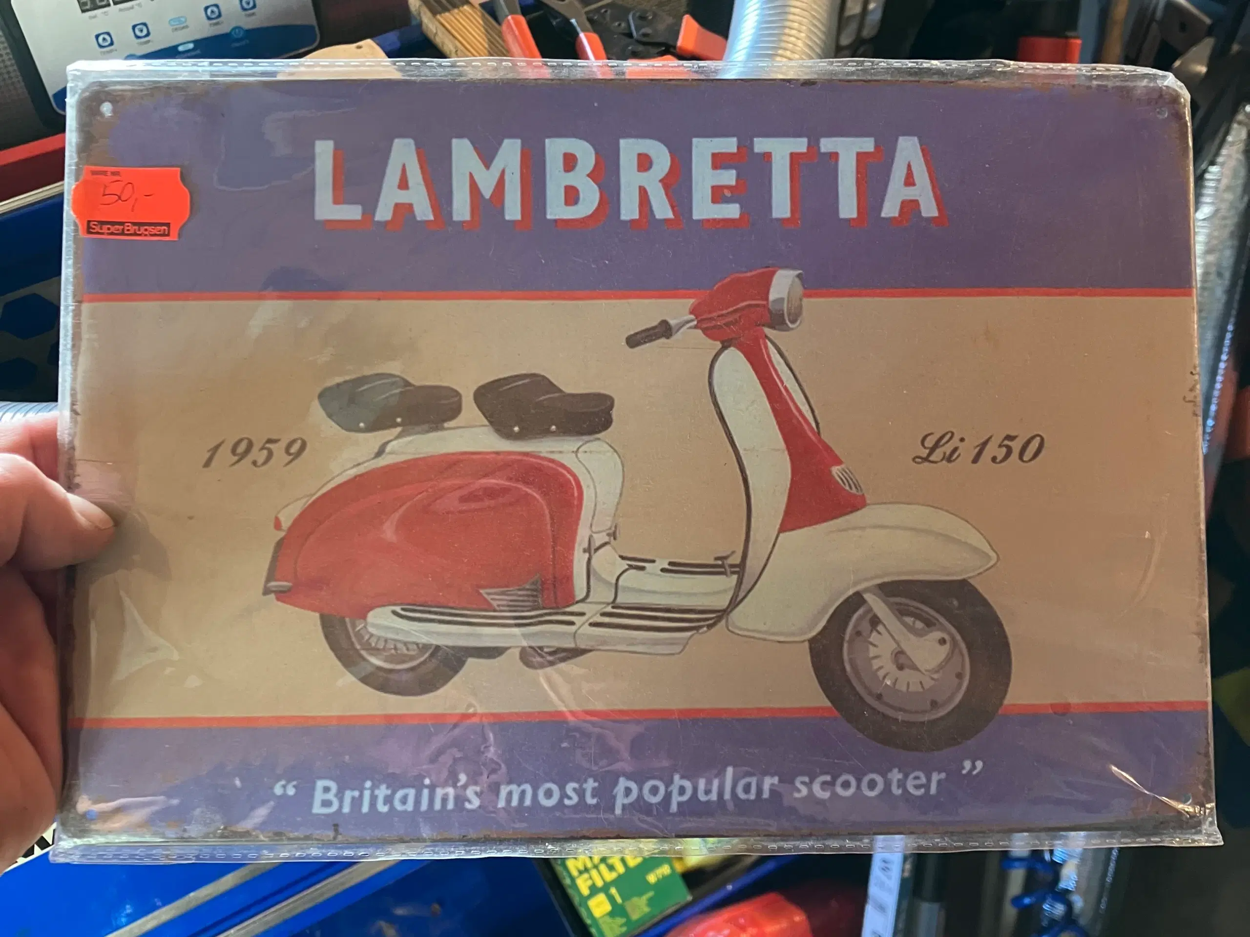 Lambretta metalskilt