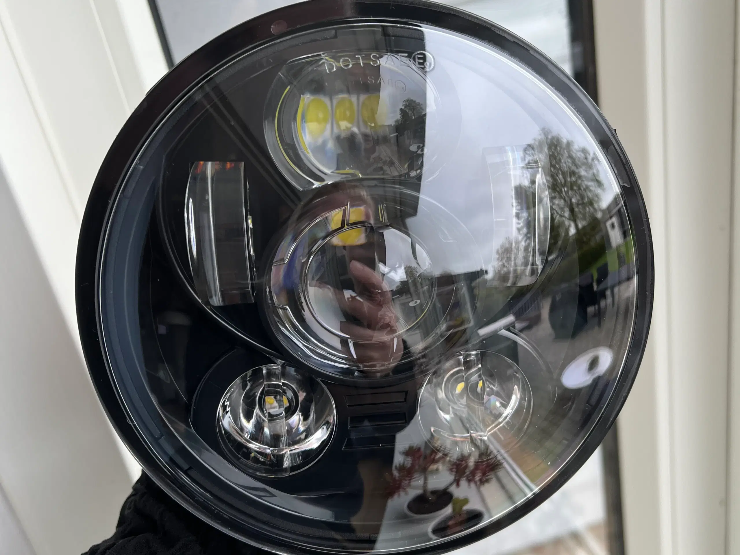 Sort LED forlygte Harley-Davidson