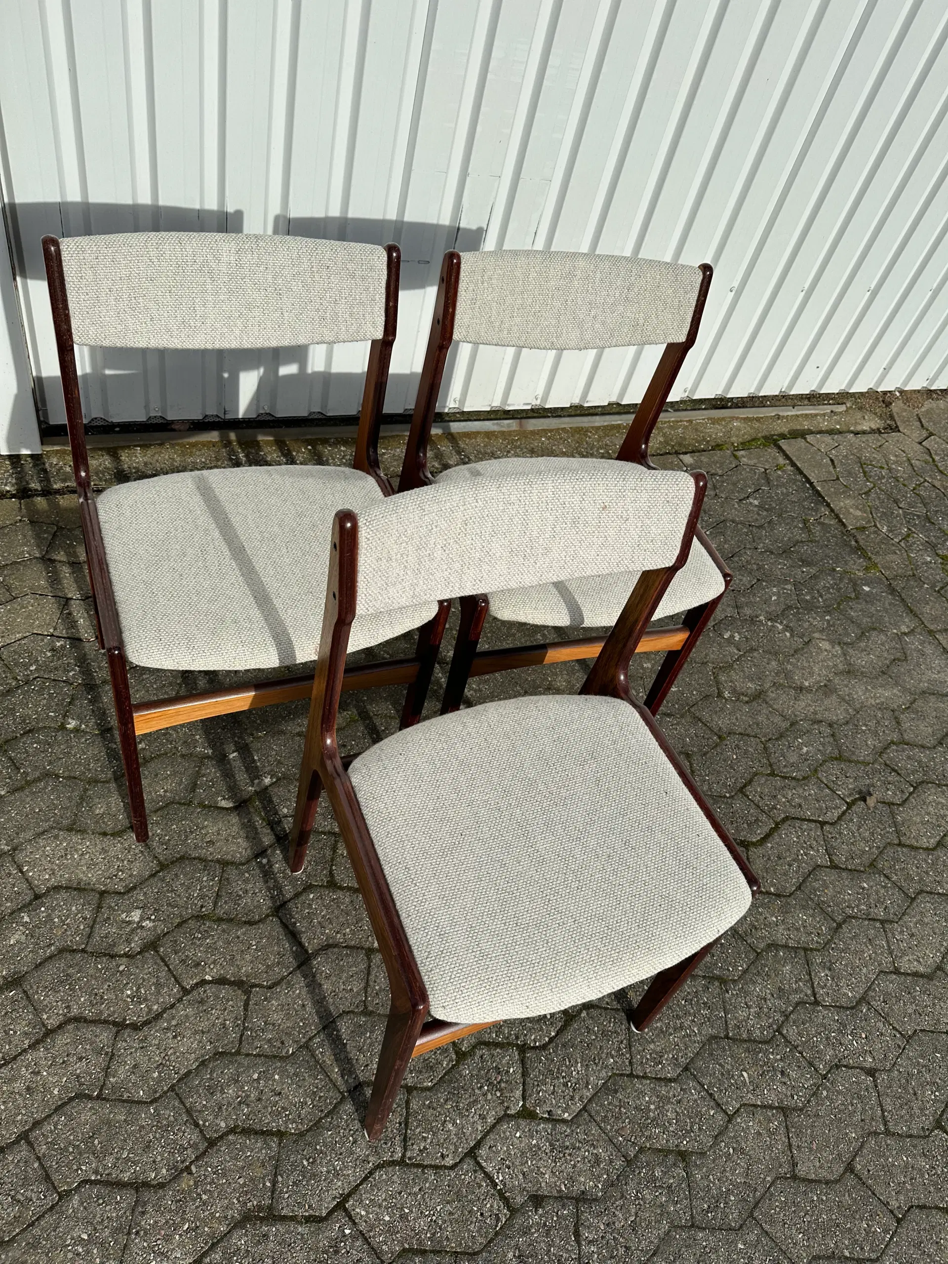 3 stk flotte spisebordsstole i Palisander