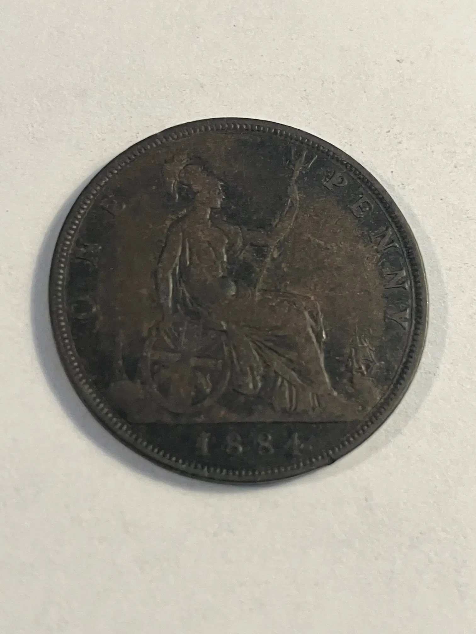 One Penny 1884 England