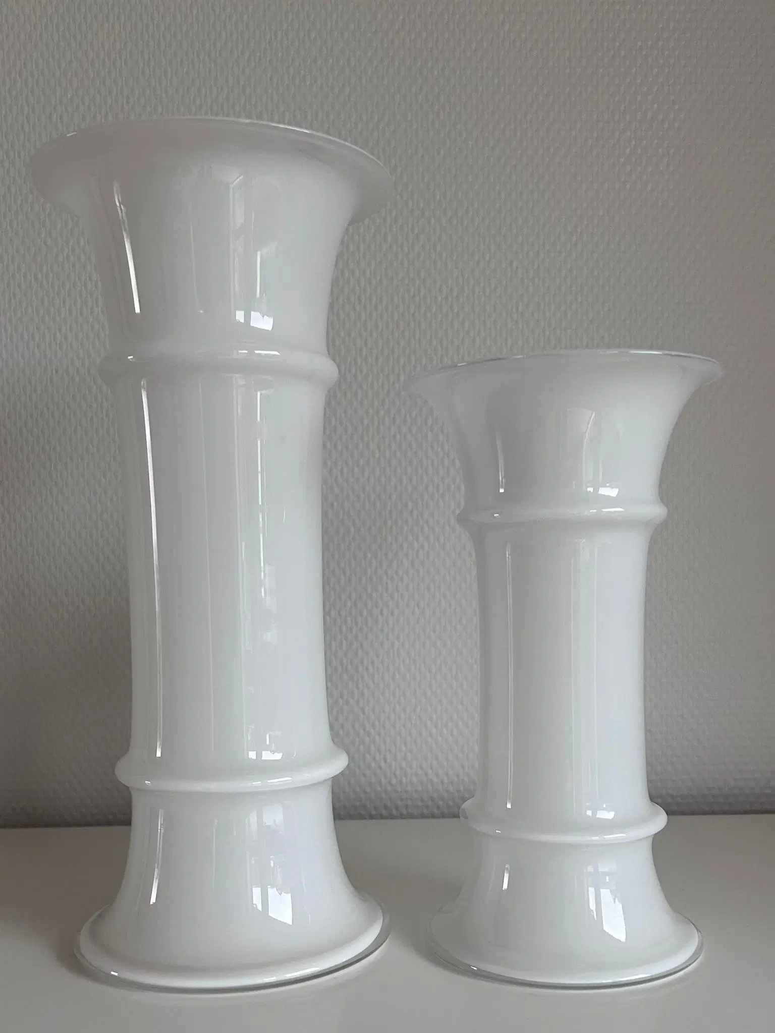 Holmegaard MB vase 2 stk H: 305 og H: 225 cm