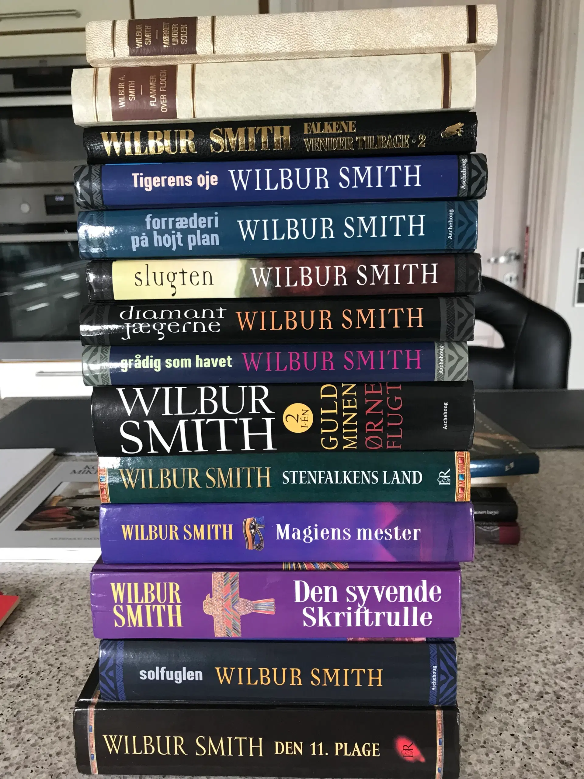 Wilbur Smith og M og K Gear bøger sælges