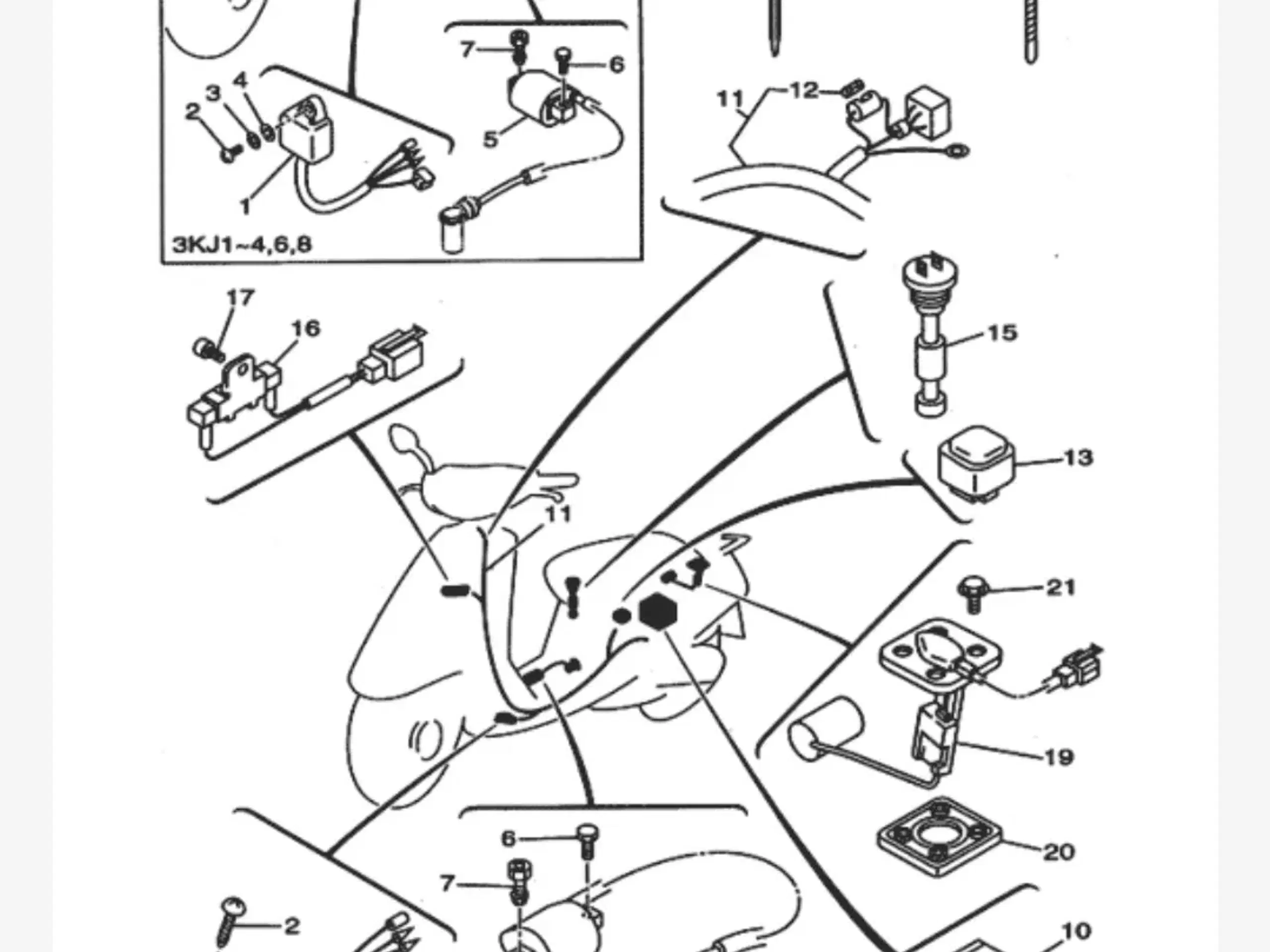 Yamaha Jog Space Innovation ledningsnet NYT