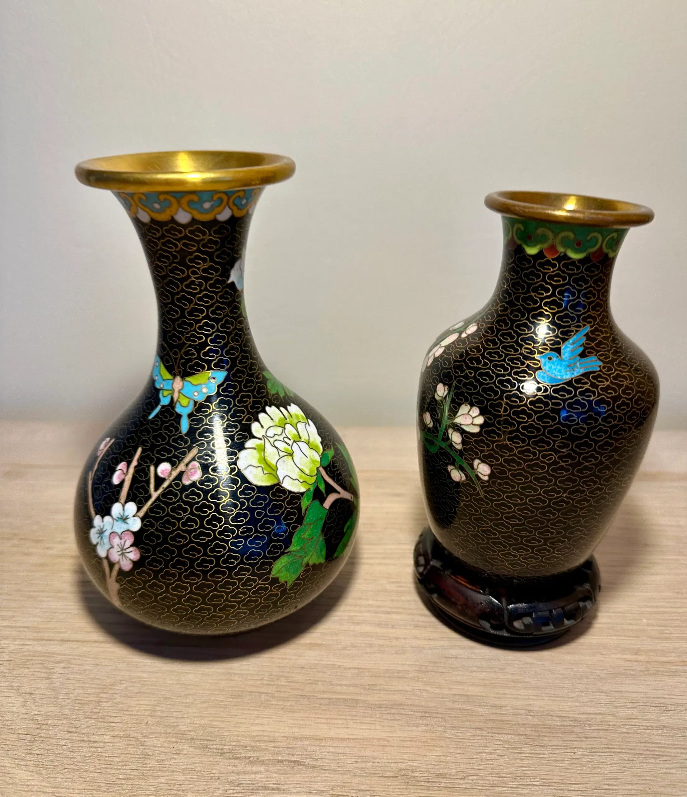 Vintage CLOISONNE vaser sælges