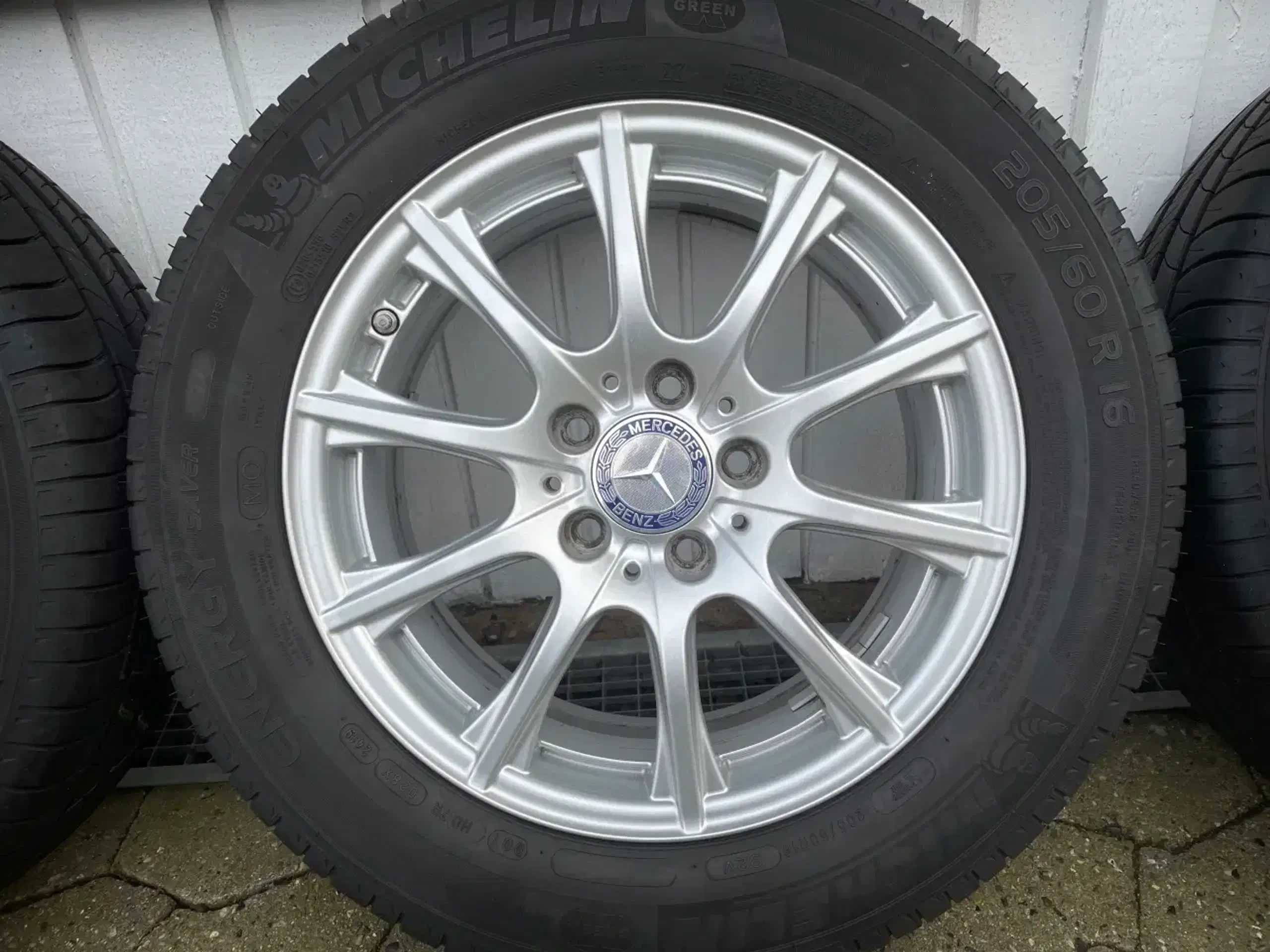 4 styk alufælge original MB + Michelin sommerdæk