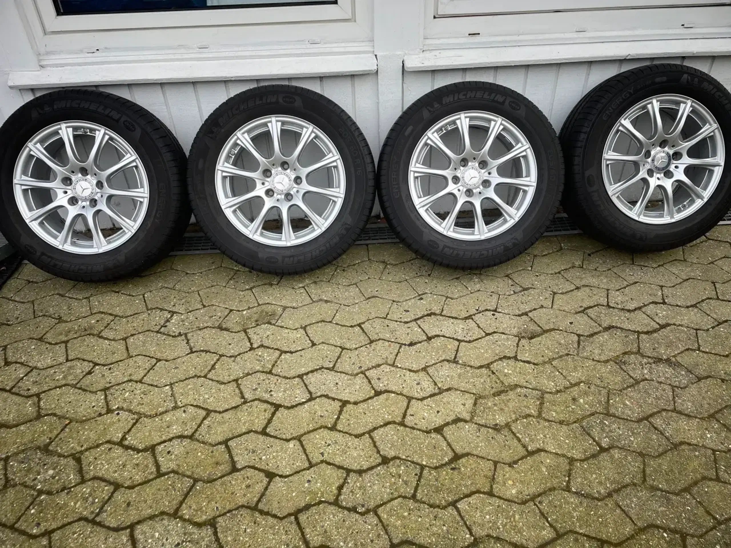 4 styk alufælge original MB + Michelin sommerdæk