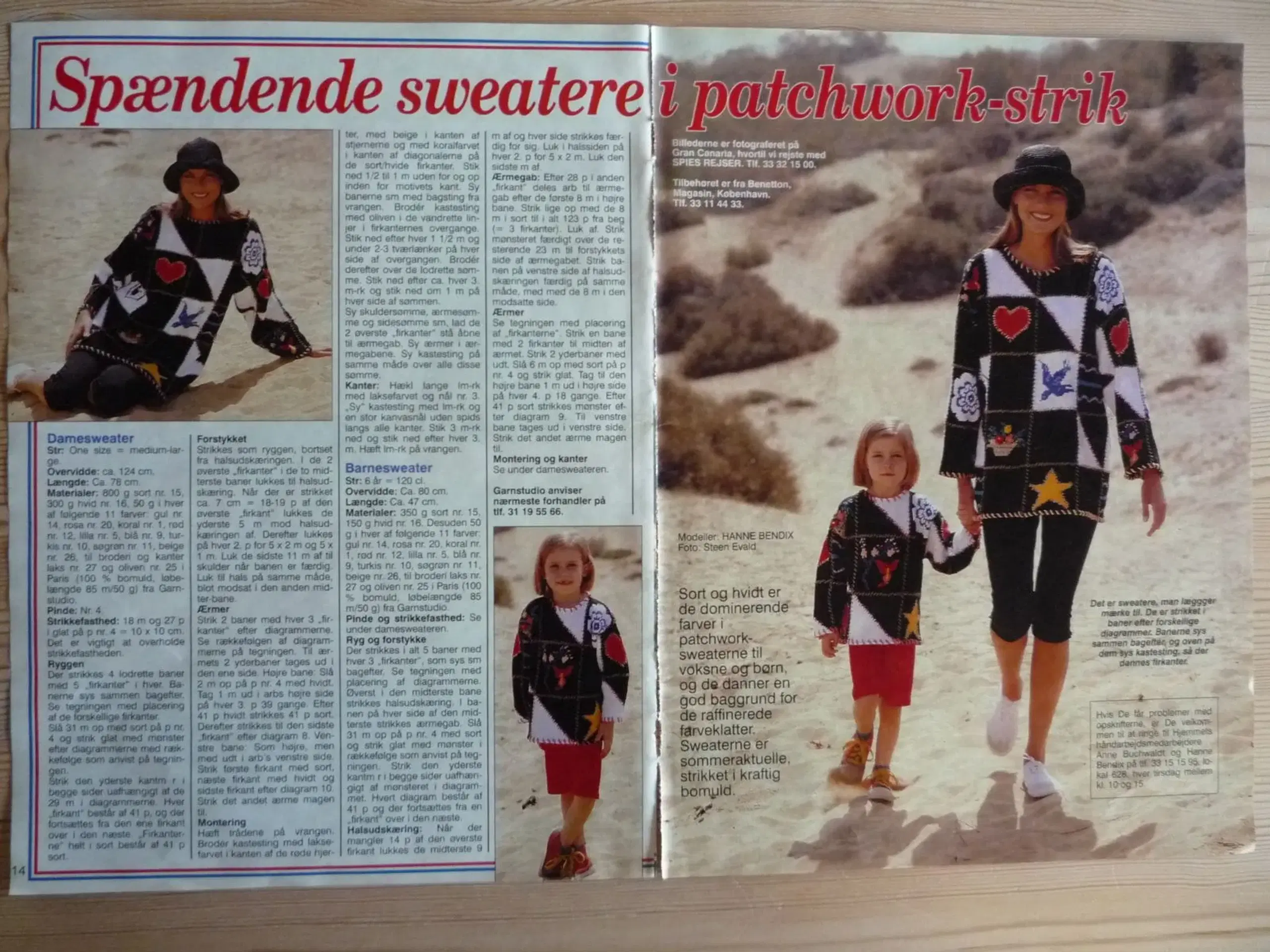 Spændende sweatre i patchwork-strik