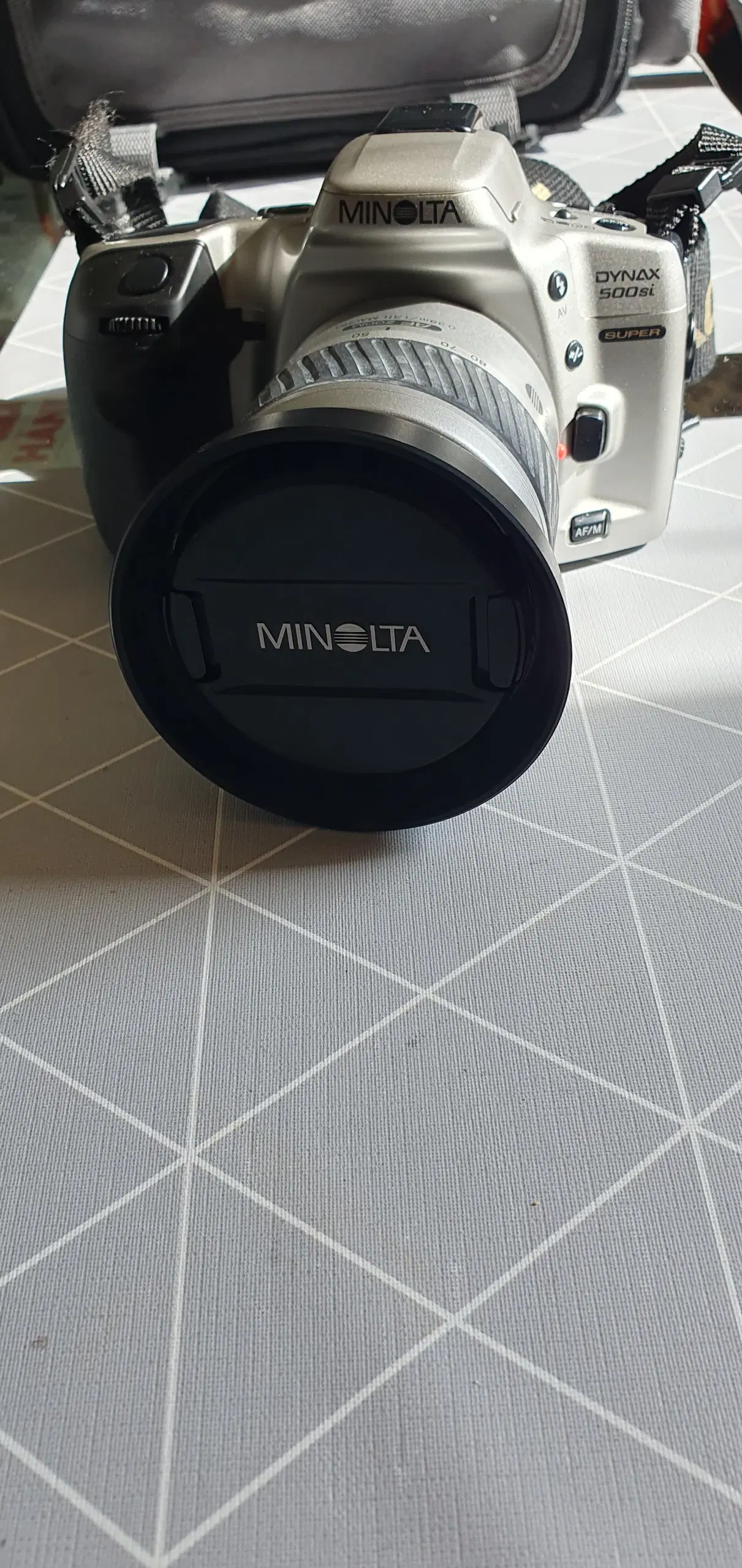 Minolta kamera og Blitz