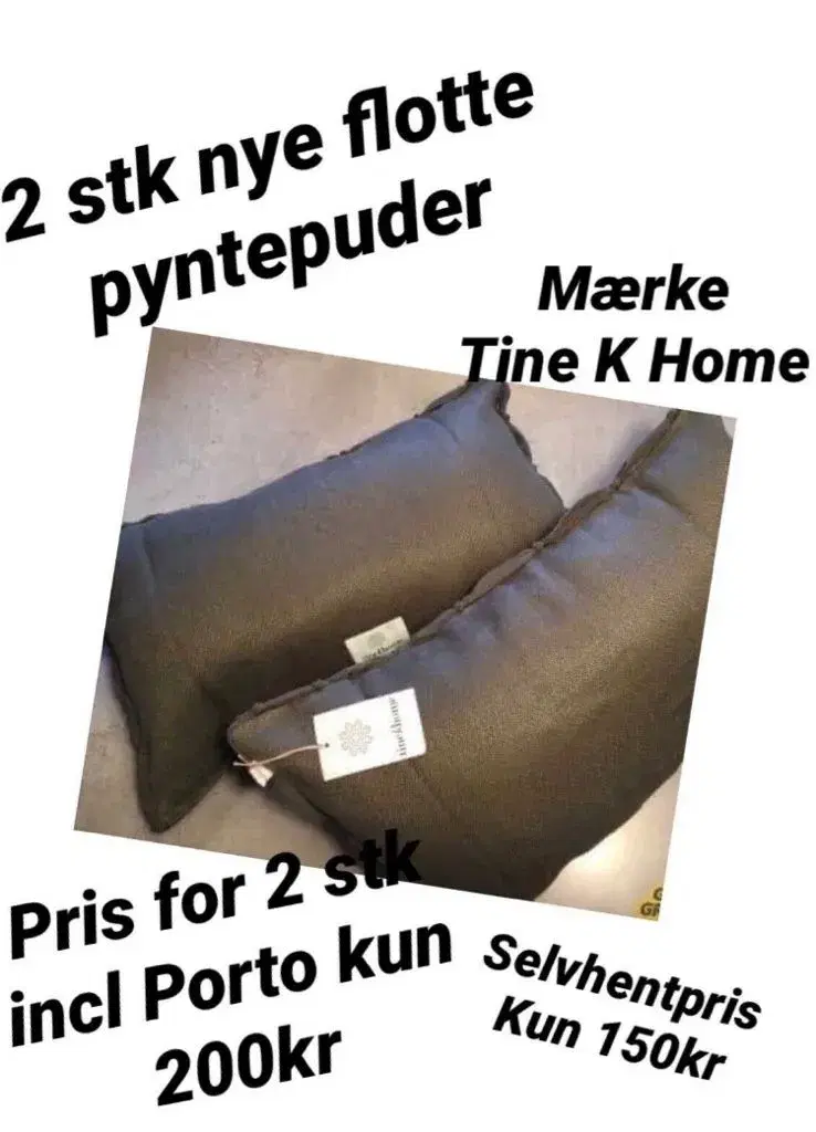 2 stk nye flotte pyntepuder