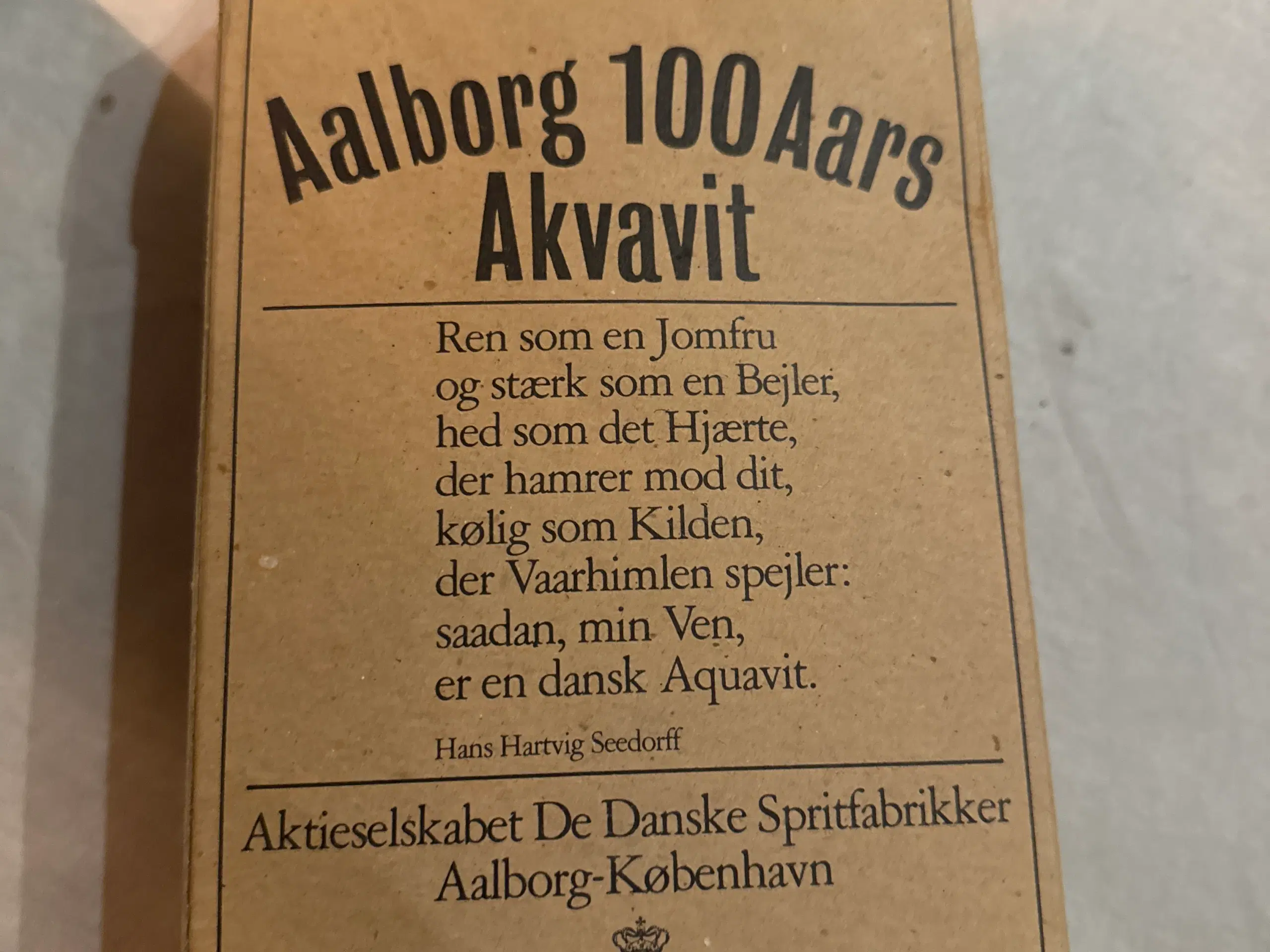 Aalborg 100 Aars Akvavit