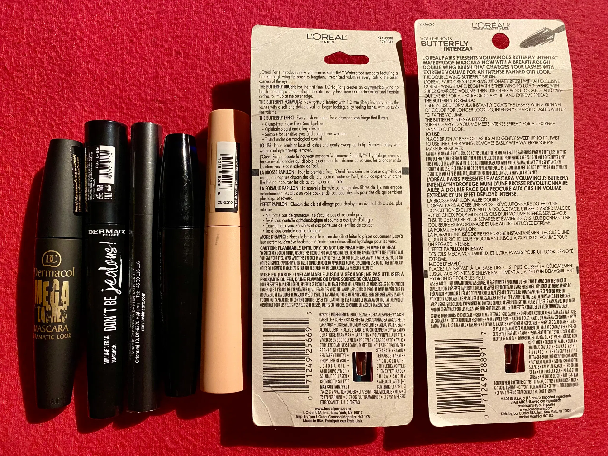 Nye L’OREAL MAYBELLINE og andre mascaraer