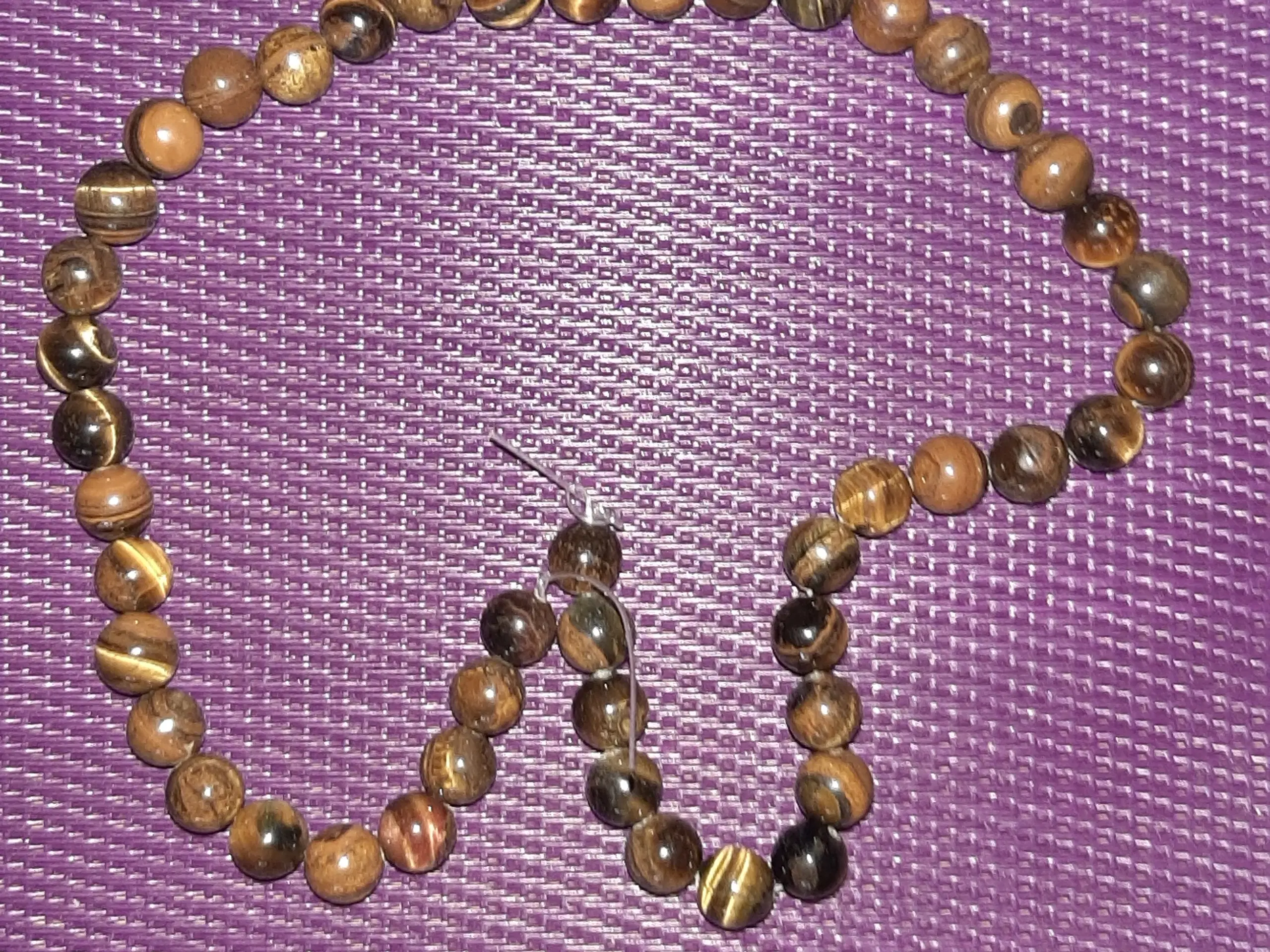 Tiger Eye perler på snor- afrikanske8 mm-47 styk