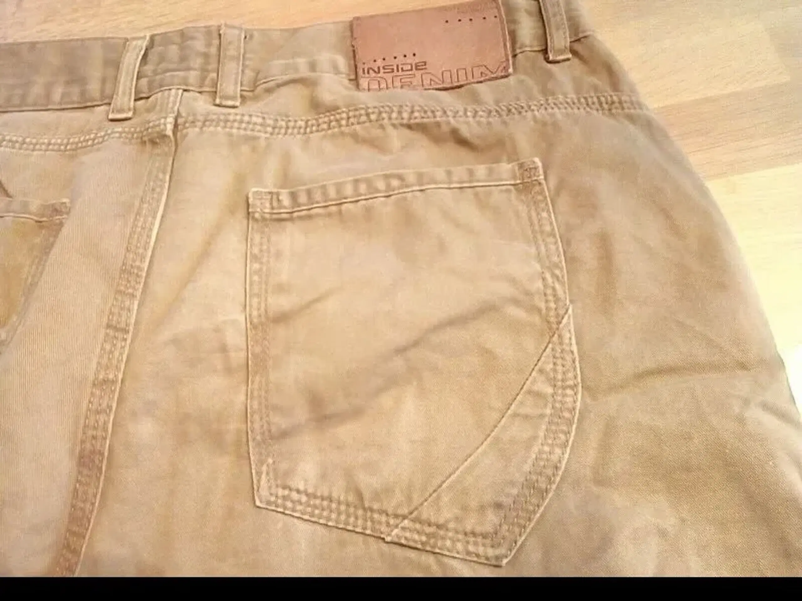 1 par beige herreshorts