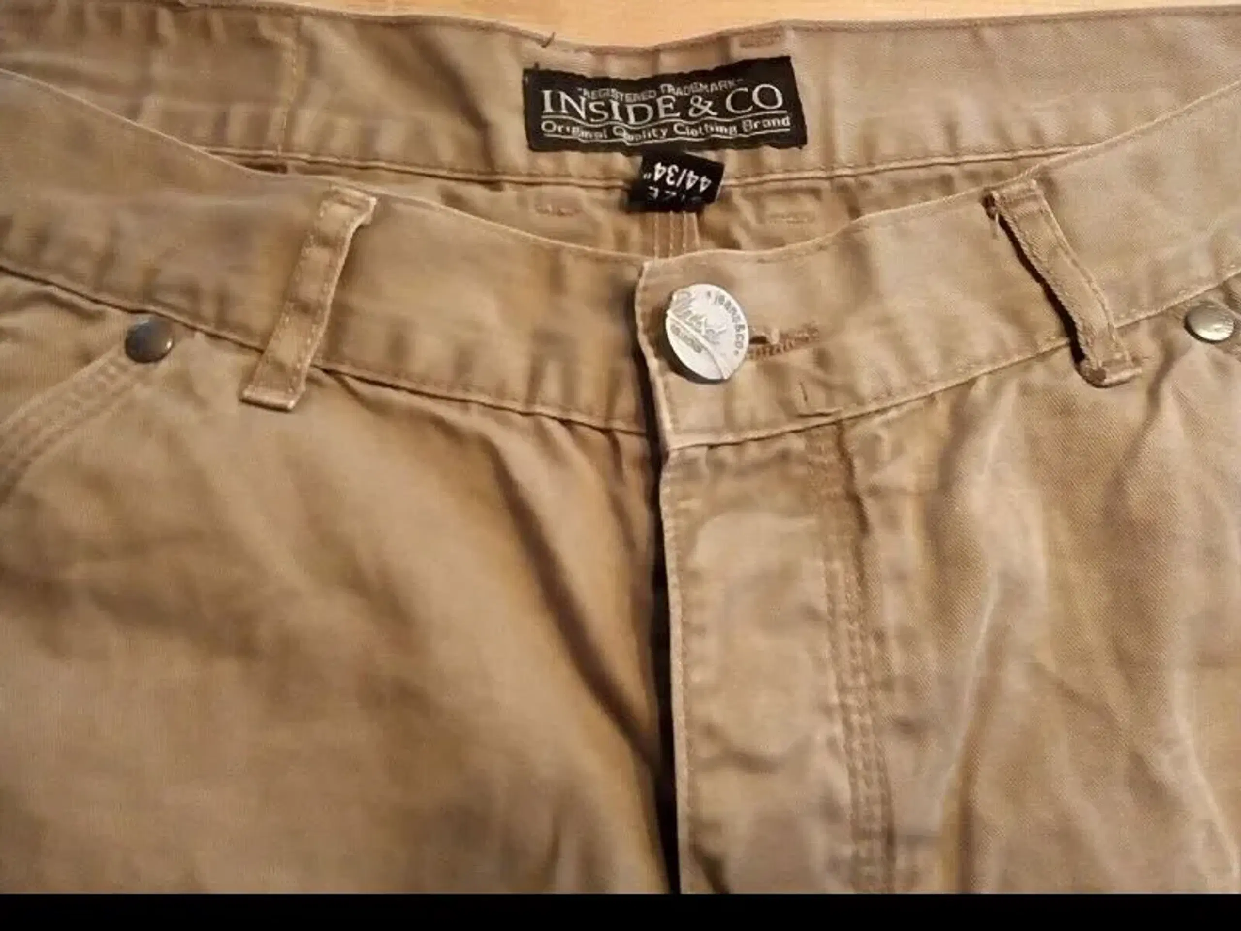 1 par beige herreshorts