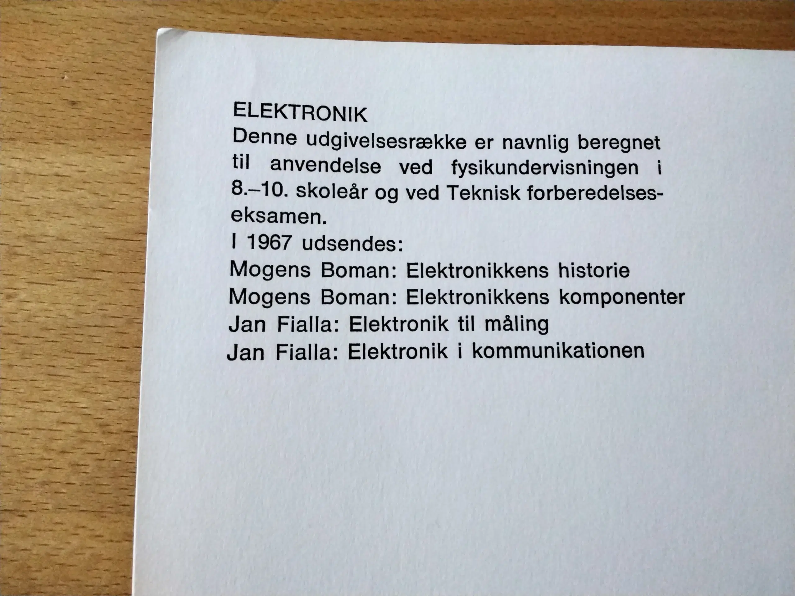 Elektronik til måling af Jan Fialla